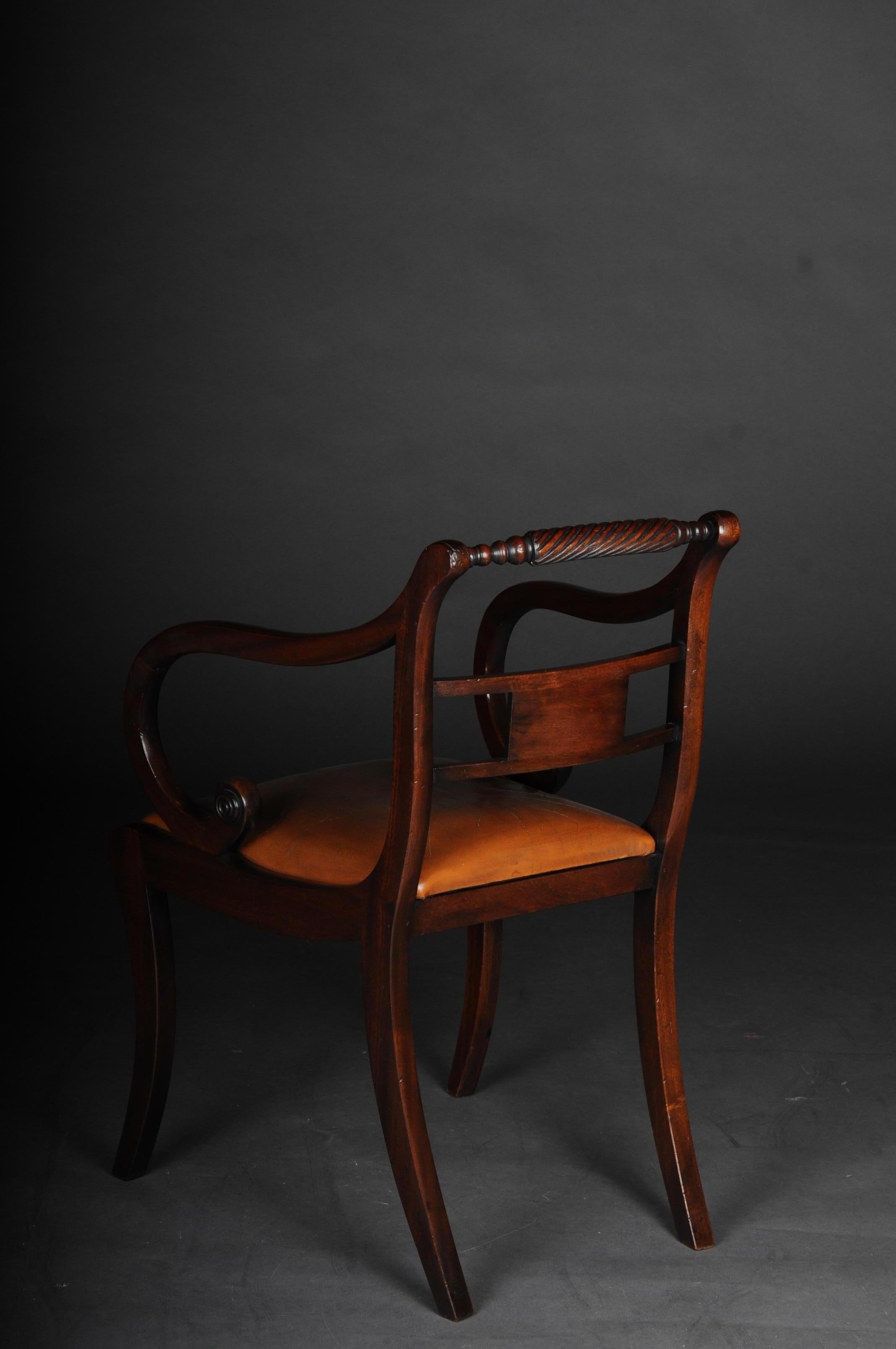 Set of 6 Regency English Chairs or Armchairs, 20th Century 11