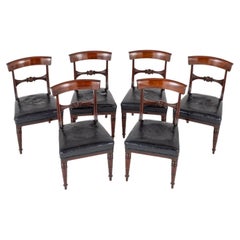 Set of 6 Regency Mahogany Dining Chairs