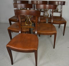 Set of 6 Regency Style Dining Chairs