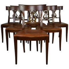 Set of 6 Regency Style Dining Chairs