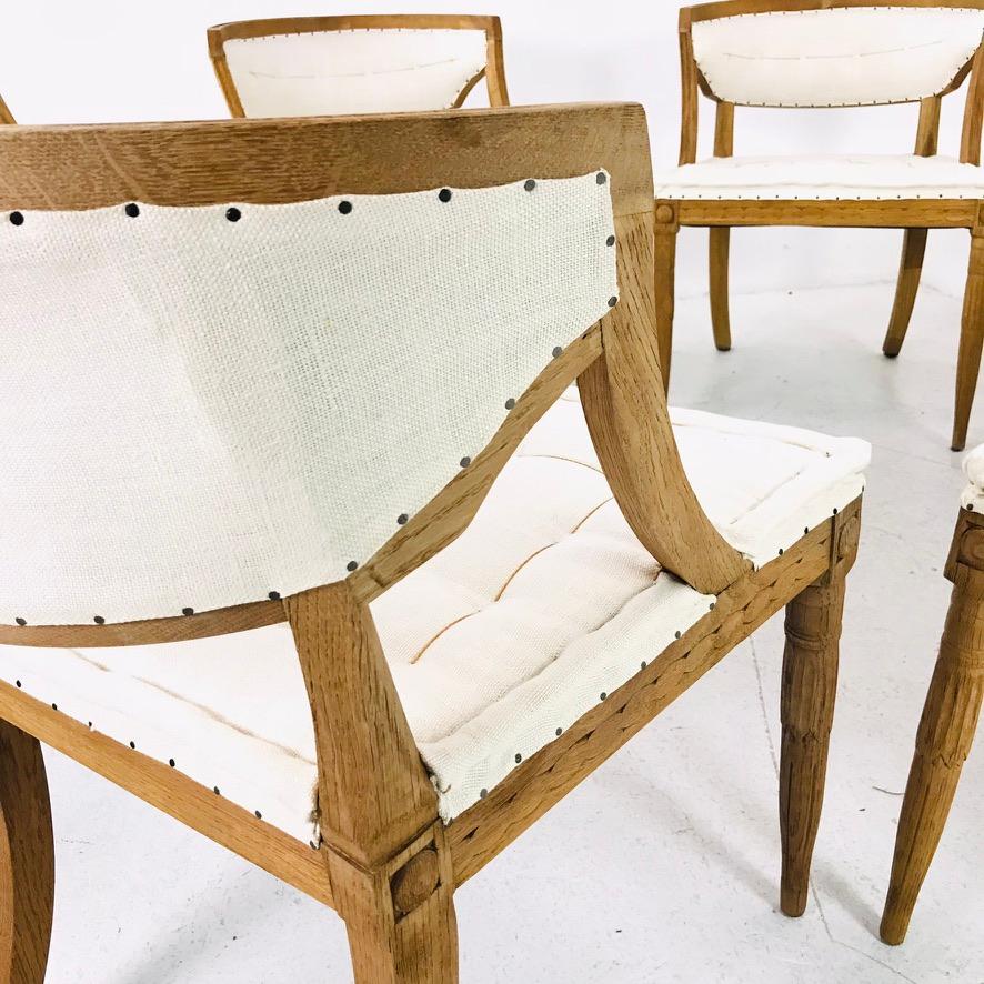 Set of 6 Restoration Hardware Gustavian Dining Chairs 4