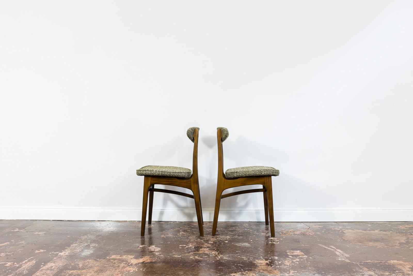 Set of 6 restored dining chairs by Rajmund Teofil Hałas 1960's 1