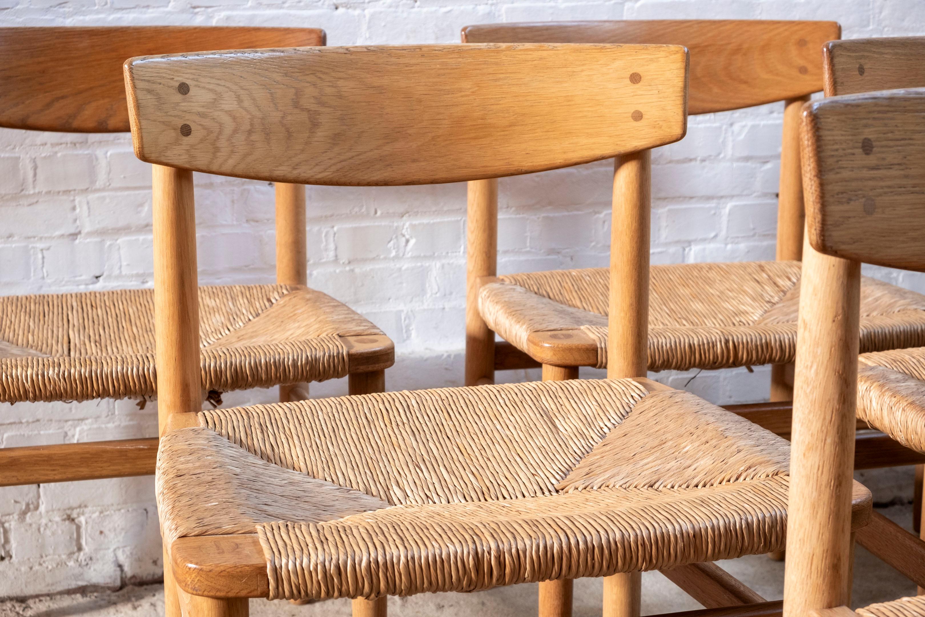 Ensemble de 6 chaises Øresund modèle 537 par Børge Mogensen en vente 2