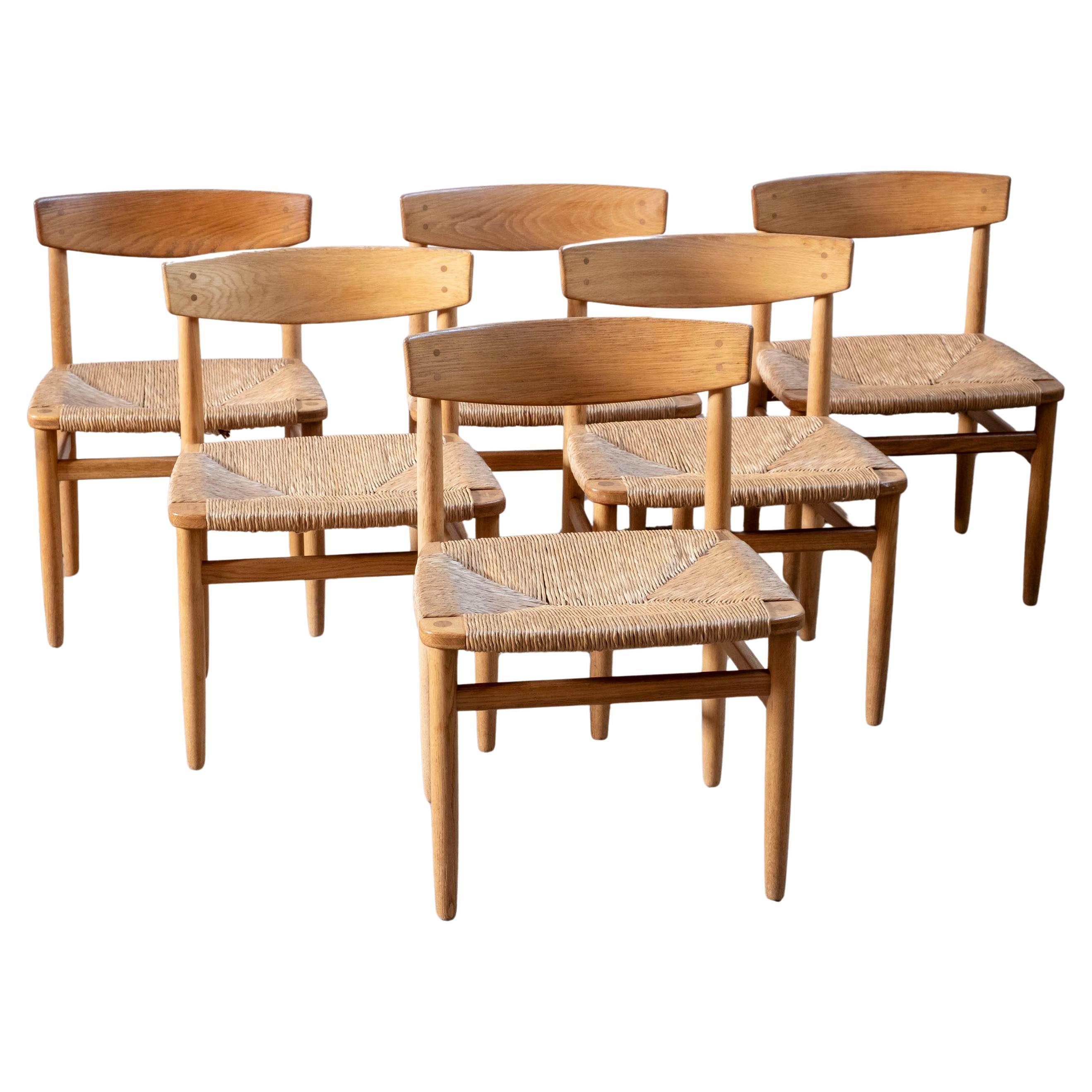 Set of 6 Øresund Model 537 Chairs by Børge Mogensen