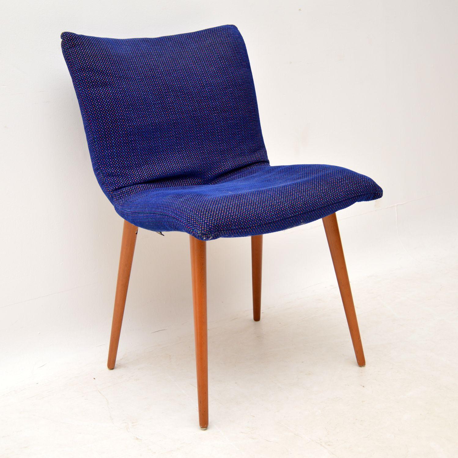 A fantastic set of designer Ligne Roset dining chairs dating from the late 20th century. They are very beautiful and extremely comfortable, I had an identical set in my home so can personally vouch for their comfort! The condition is excellent, with