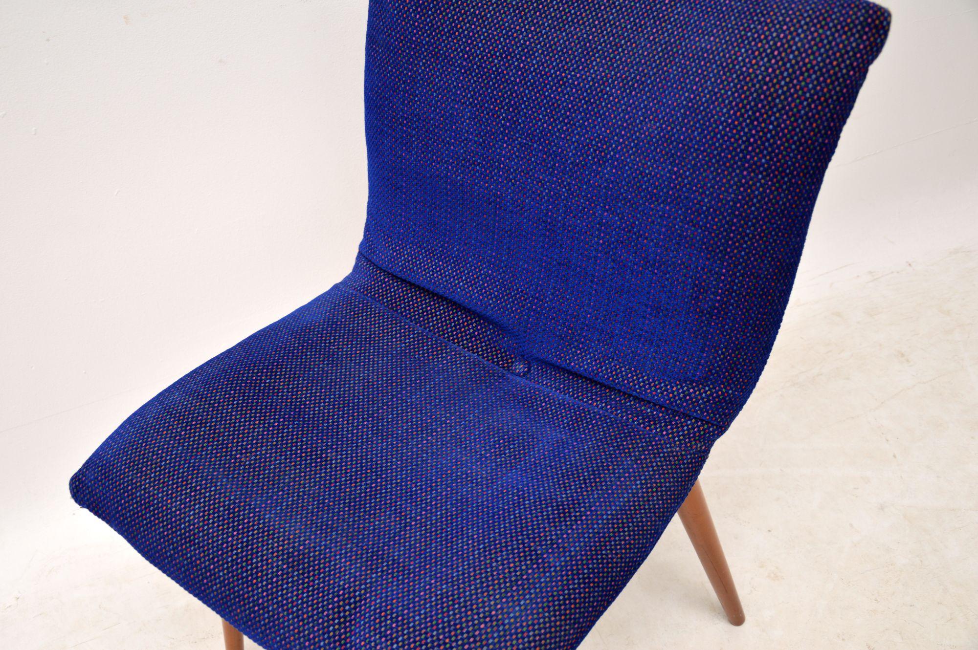 Fabric Set of 6 Retro Ligne Roset Dining Chairs