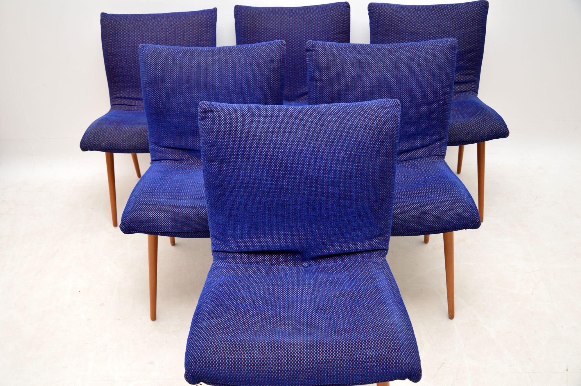 Set of 6 Retro Ligne Roset Dining Chairs 2