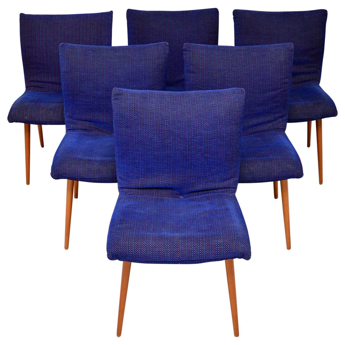 Set of 6 Retro Ligne Roset Dining Chairs