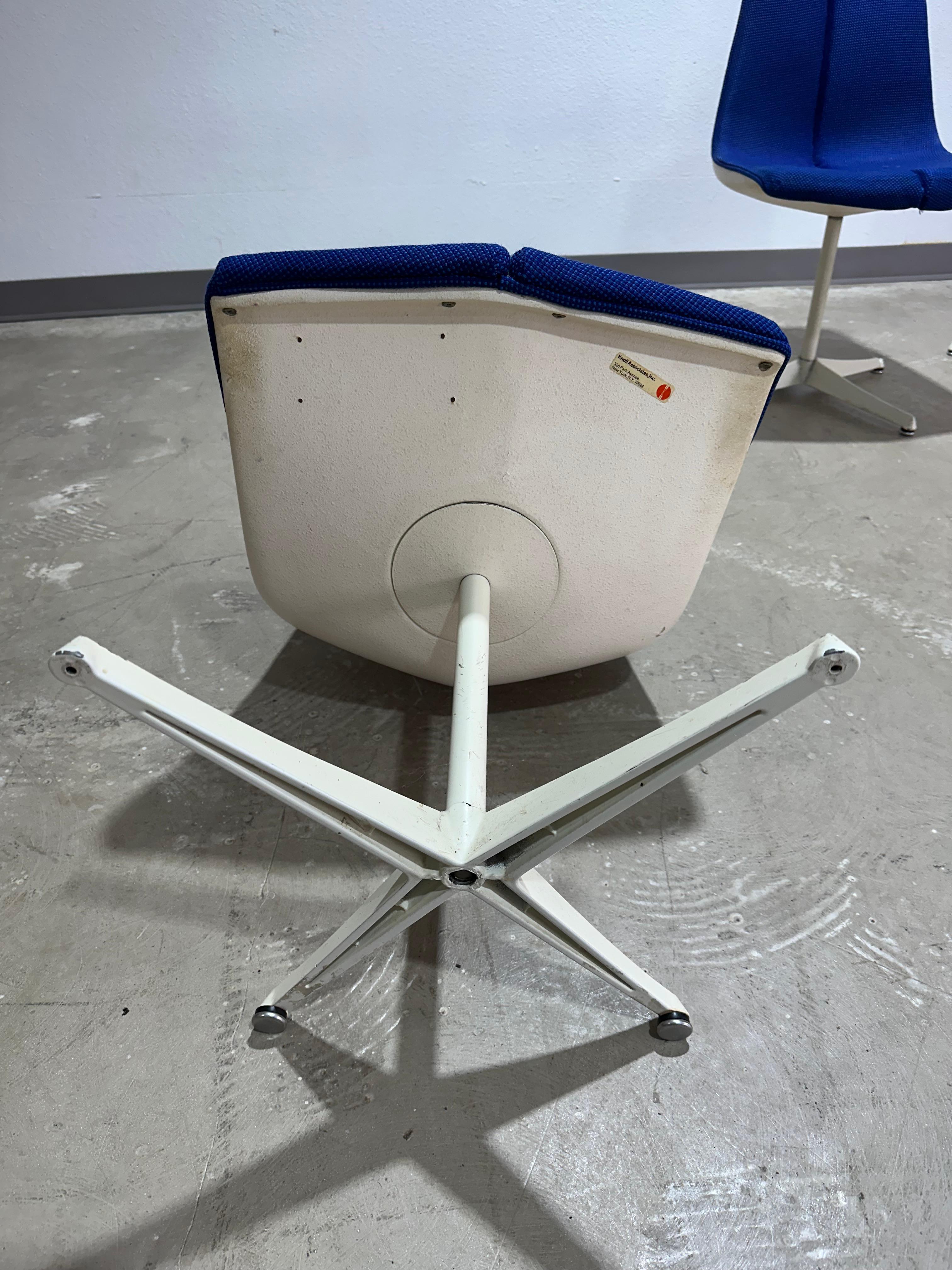 Set of 6 Richard Schultz for Knoll Split Seat Chairs For Sale 3