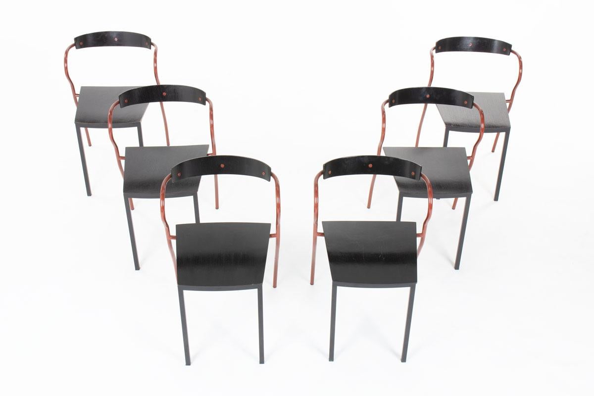 European Set of 6 Rio chairs by Pascal Mourgue for Artelano, 1991
