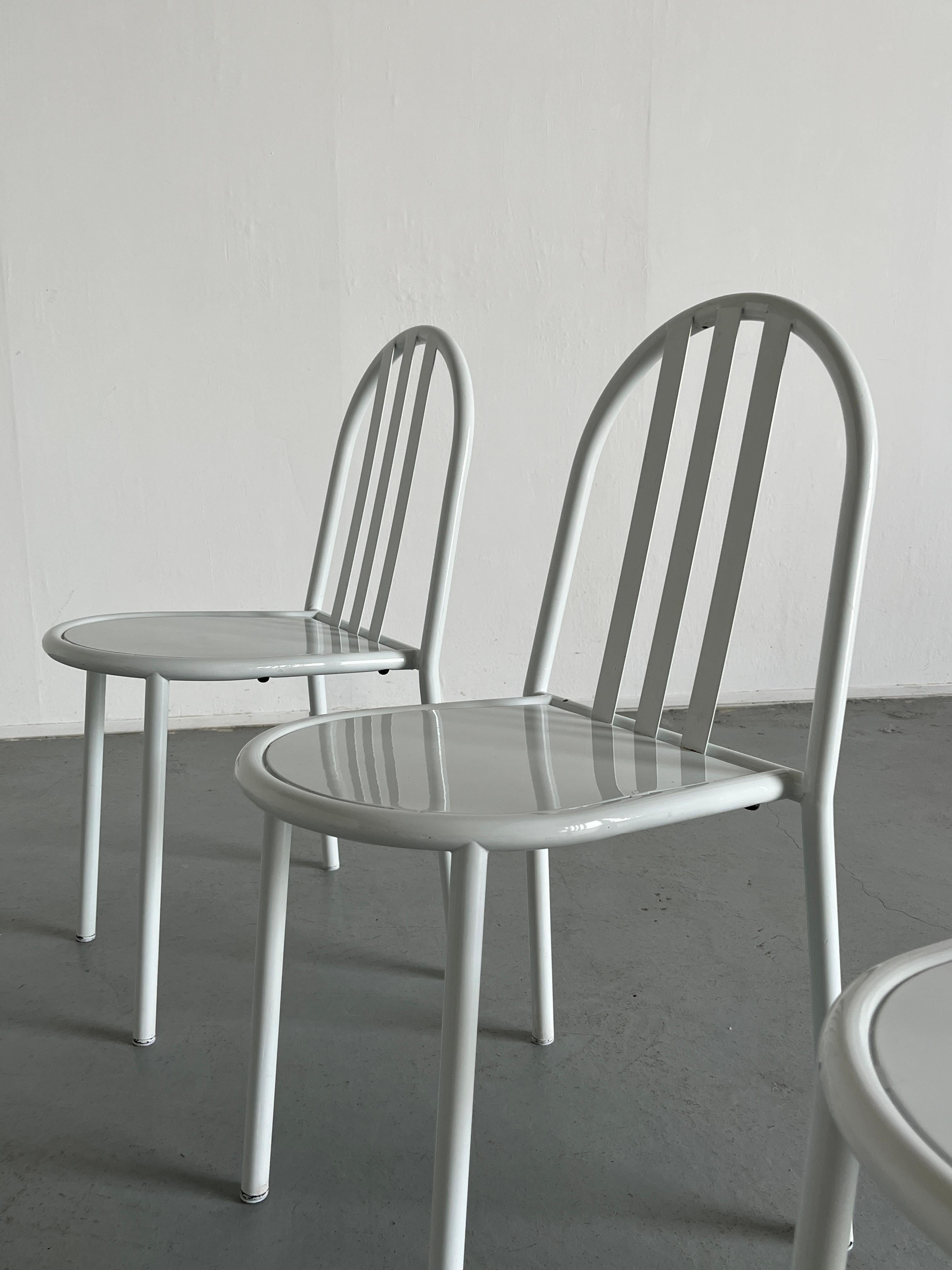 Metal Set of 6 Robert Mallet-Stevens Model No. 222 Chairs for Pallucco Italia, 1928