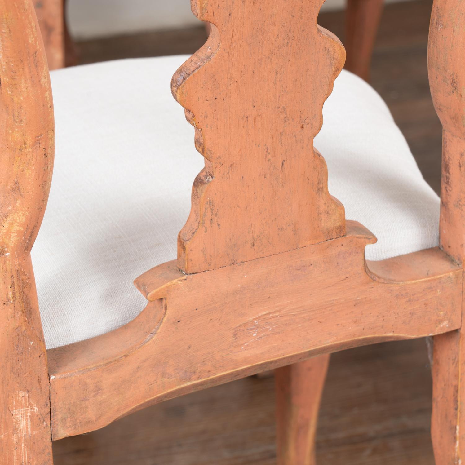 Set of 6 Rococo Dining Chairs, Norway circa 1770-1800 For Sale 3