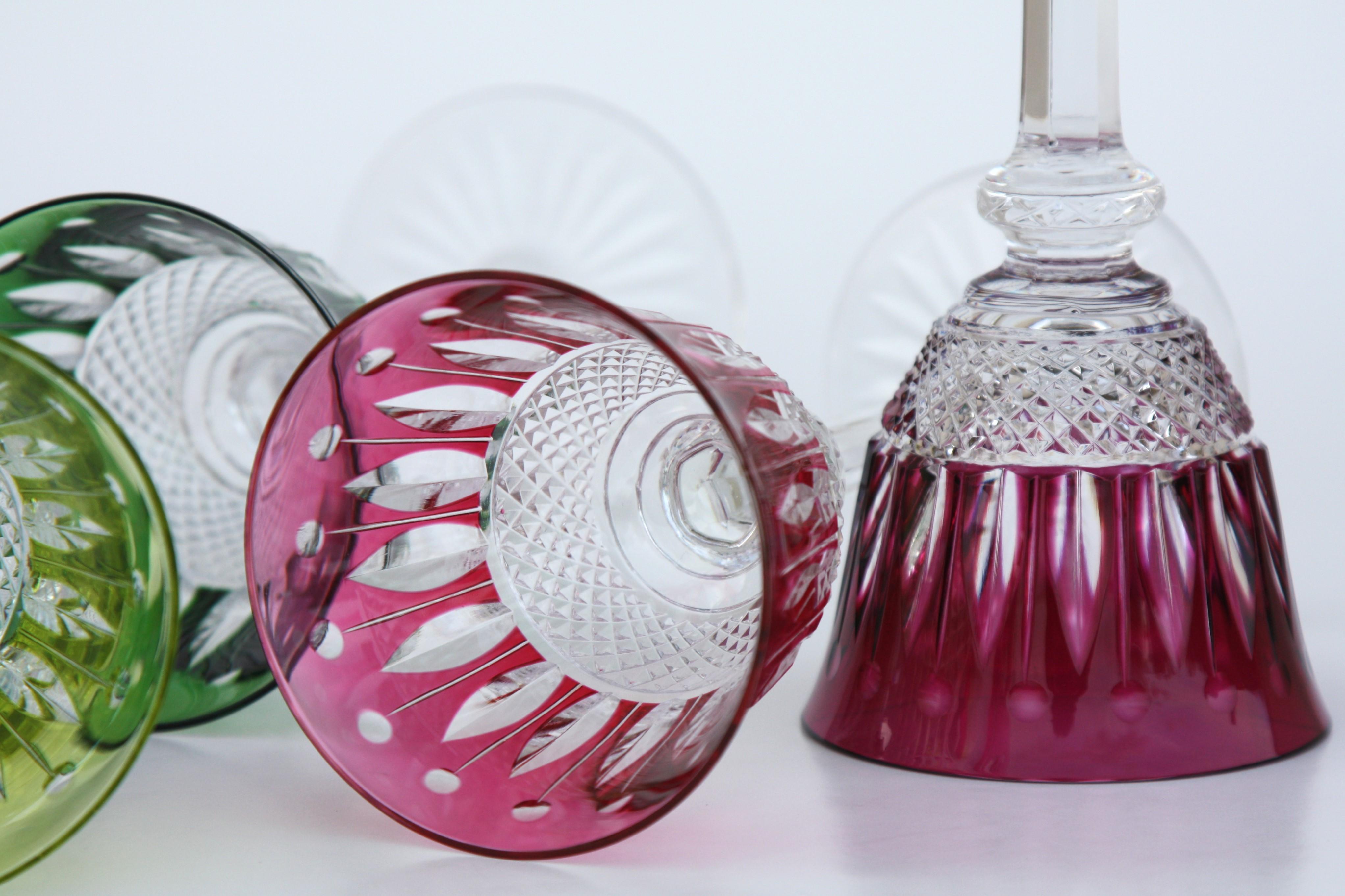Set of 6 Roemer glasses in St. Louis crystal, Tommy model In Good Condition In LA ROCHEPOT, FR