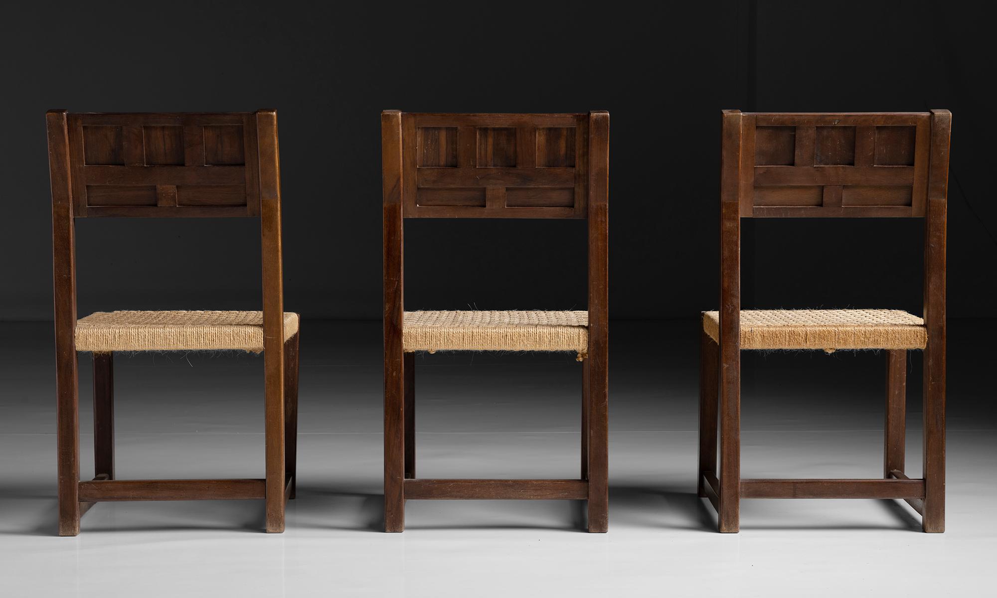 Set of (6) Rope Chairs, Spain, circa 1960 2