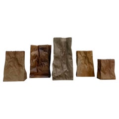 Set of 6 Rosenthal Paper bag vase by Tapio Wirkkala , 1970’s