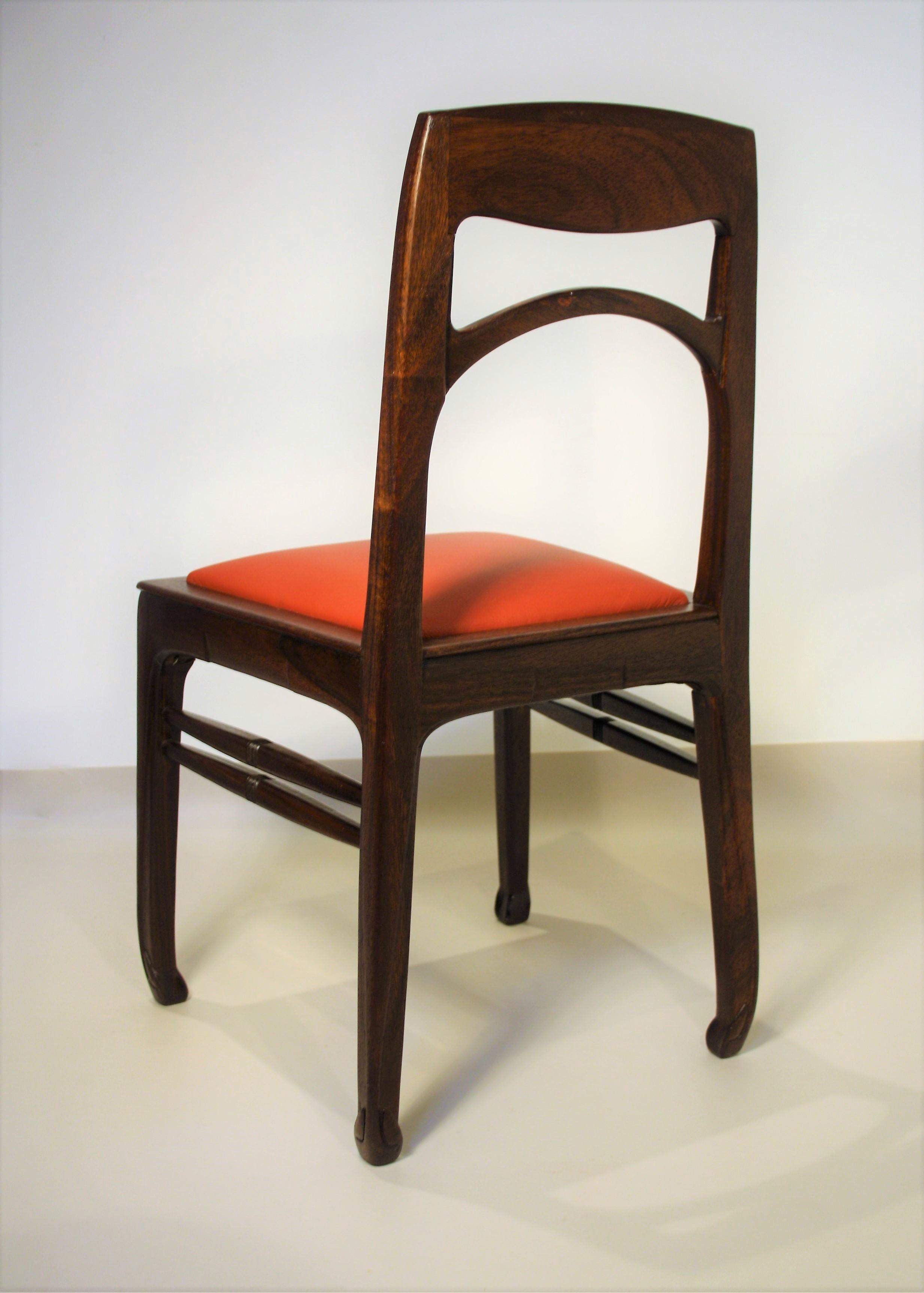 Early 20th Century Richard Riemerschmid , Set of 6 Rosewood Chairs
