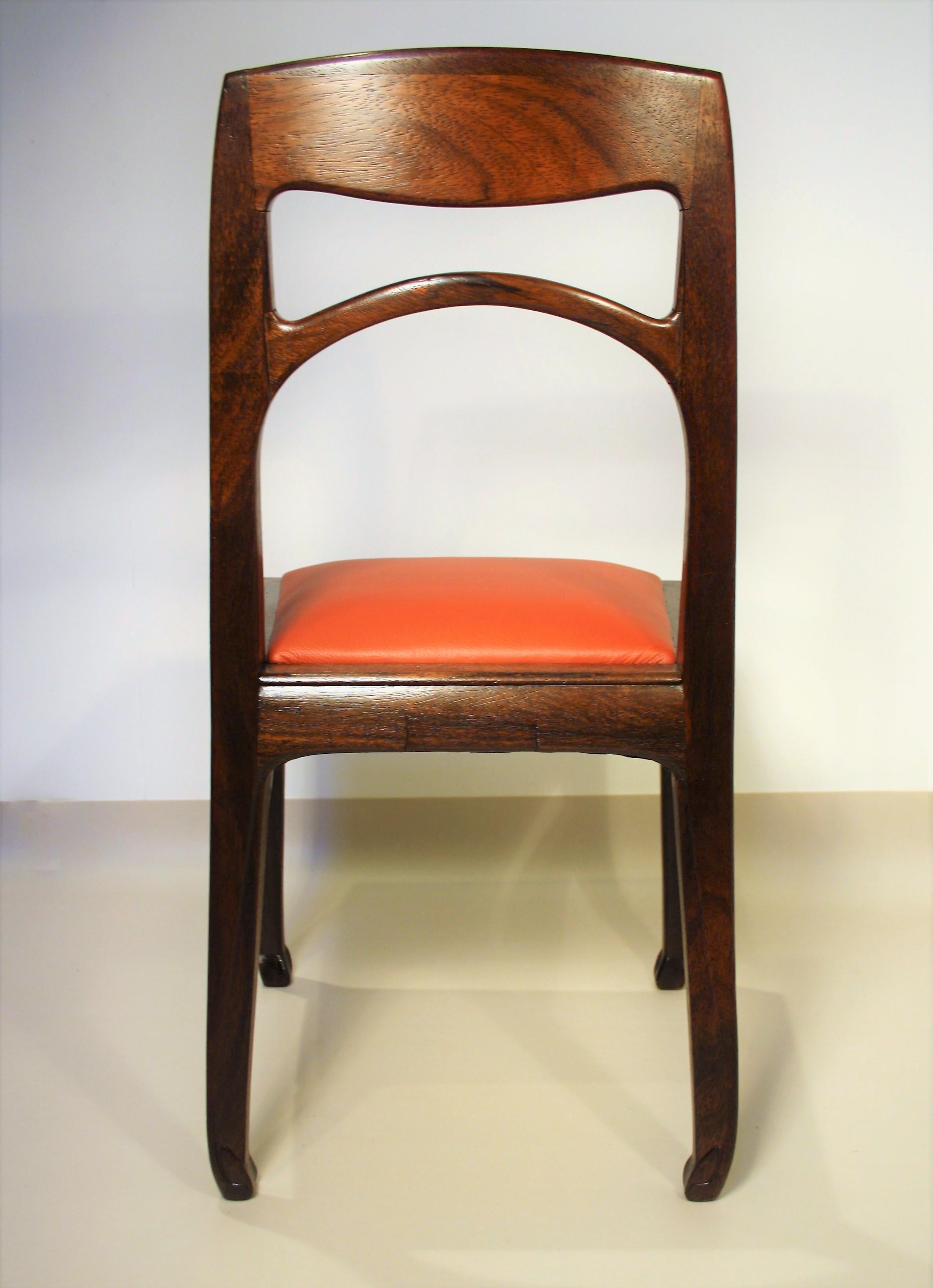 Leather Richard Riemerschmid , Set of 6 Rosewood Chairs