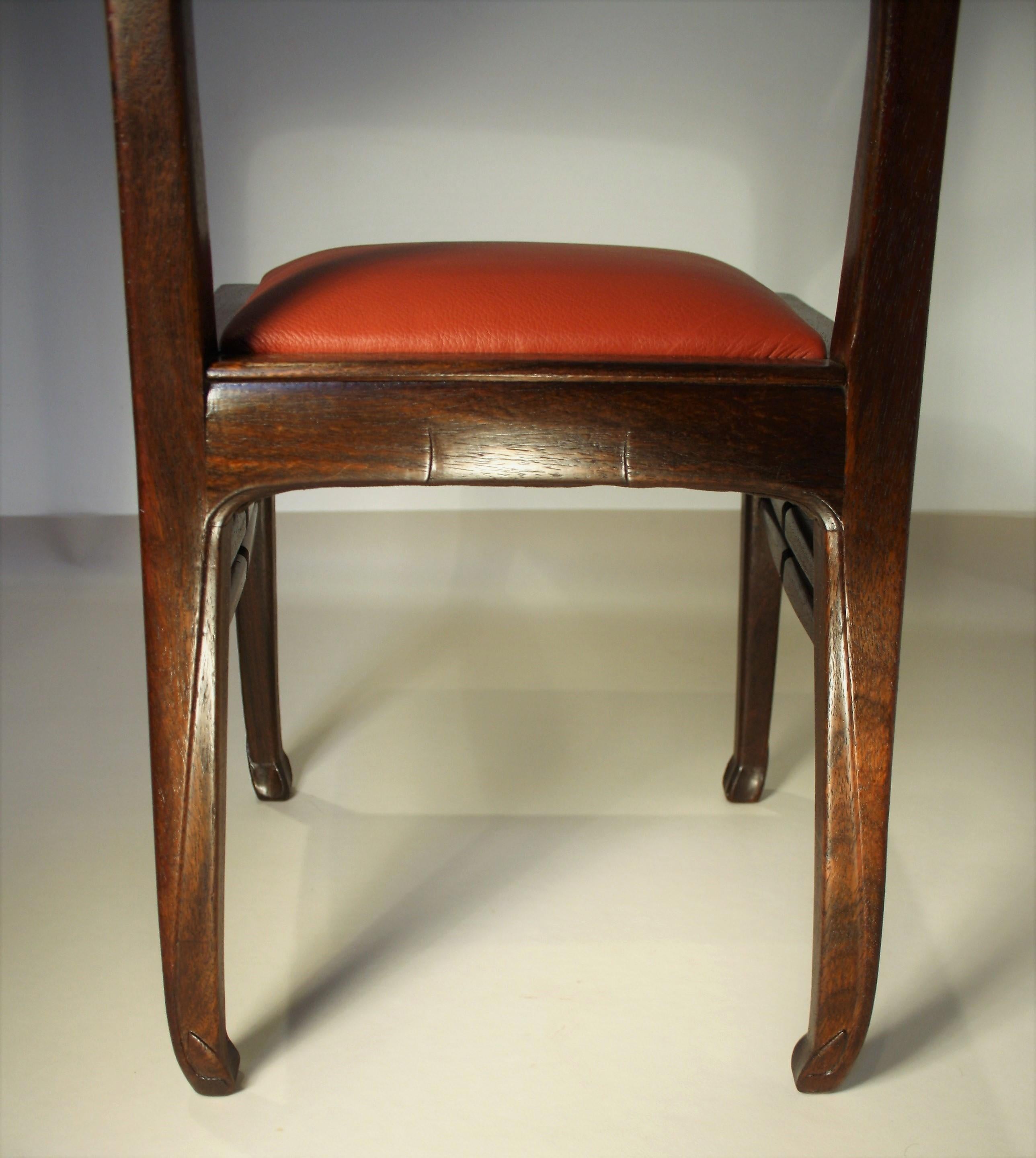 Richard Riemerschmid, ensemble de 6 chaises en bois de rose 2