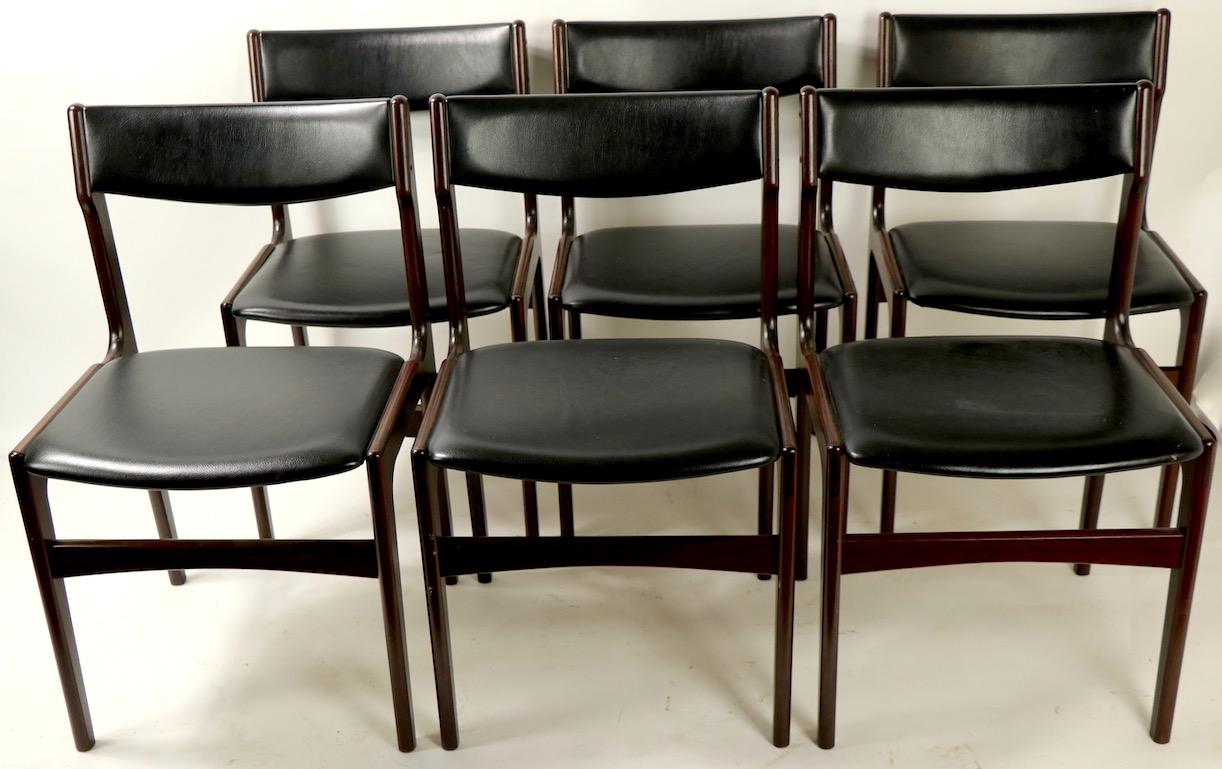 Set of 6 Rosewood Danish Modern Dining Chairs by Anderstrup Mobelfabrik 5
