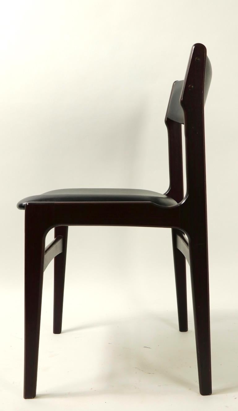 Upholstery Set of 6 Rosewood Danish Modern Dining Chairs by Anderstrup Mobelfabrik