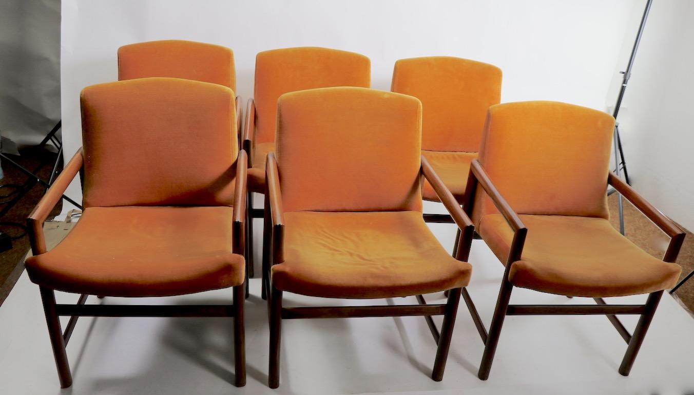 Set di 6 sedie da pranzo con struttura in palissandro di Founders Furniture Co. in vendita 8