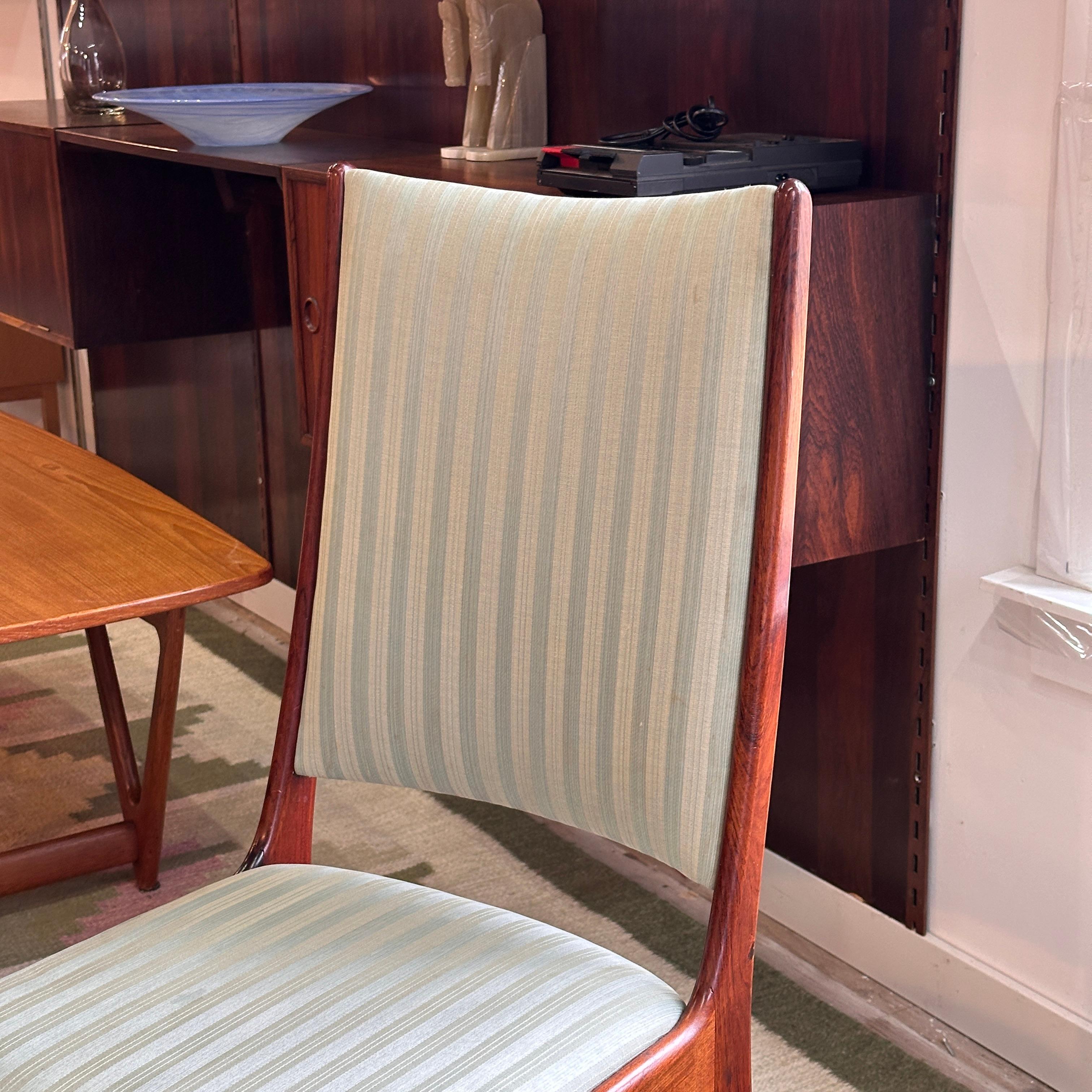 Set di 6 sedie da pranzo Highback in palissandro di Uldum Møbelfabrik in vendita 6