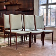 Set of 6 Rosewood Highback Dining Chairs by Uldum Møbelfabrik