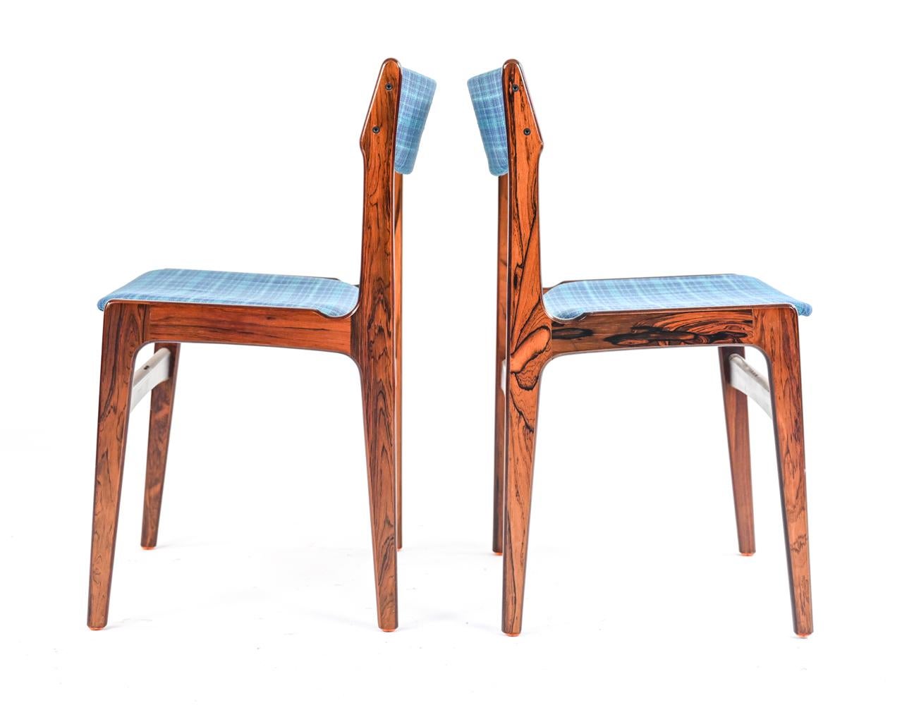 Set of 6 Rosewood Side Chairs by Erik Buch, c. 1960's 2
