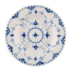Set of 6 Royal Copenhagen Blue Fluted Full Lace Deep Plates