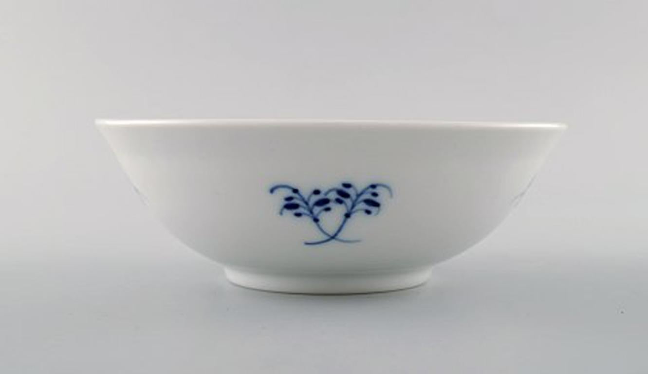 Victorian Set of 6 Royal Copenhagen Blue Fluted Half Lace Bowls # 1/624