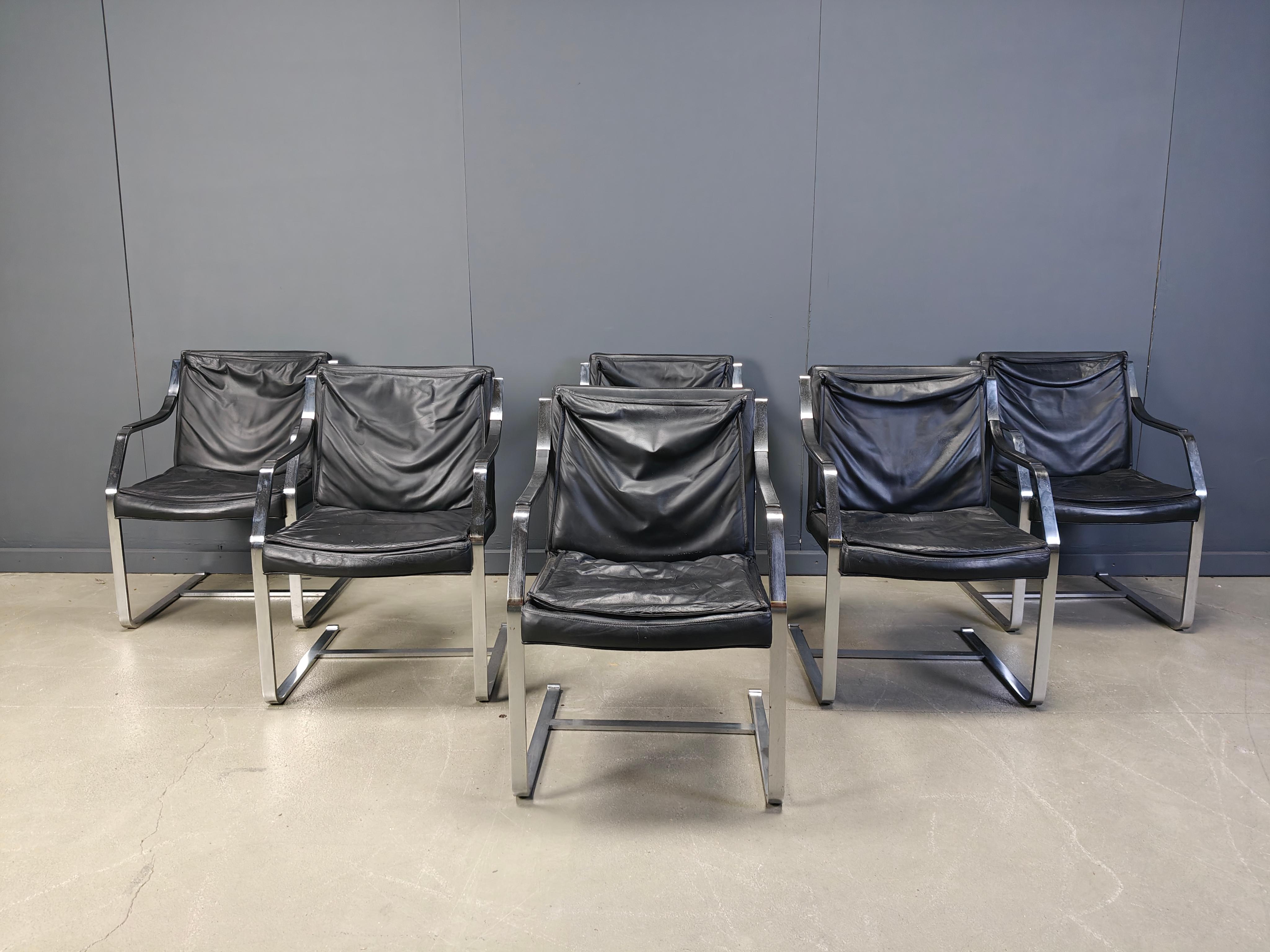 Ensemble de 6 fauteuils Rudolf Glatzel pour Knoll Art Collectional, années 1980 en vente 3