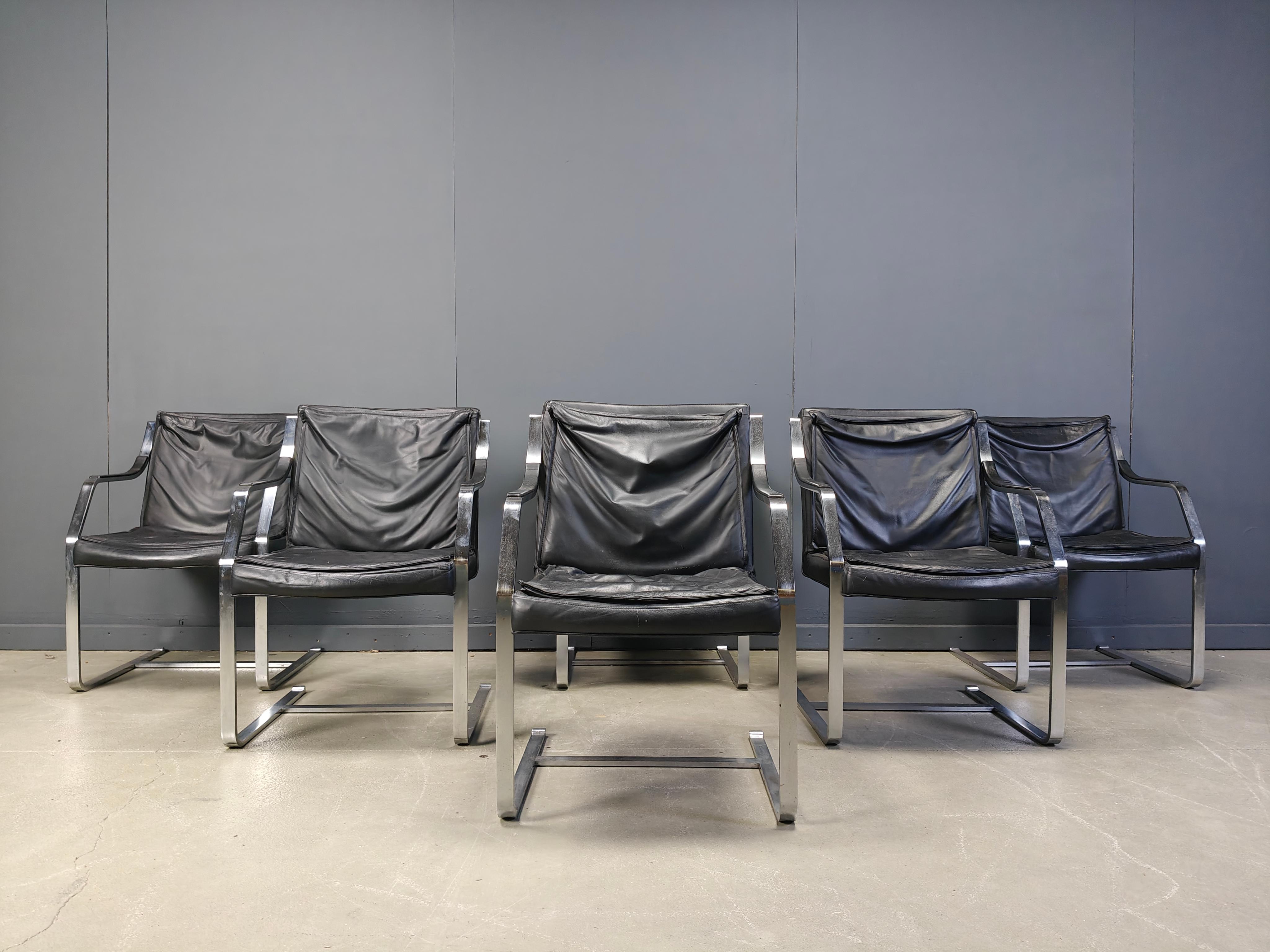 Ensemble de 6 fauteuils Rudolf Glatzel pour Knoll Art Collectional, années 1980 en vente 2