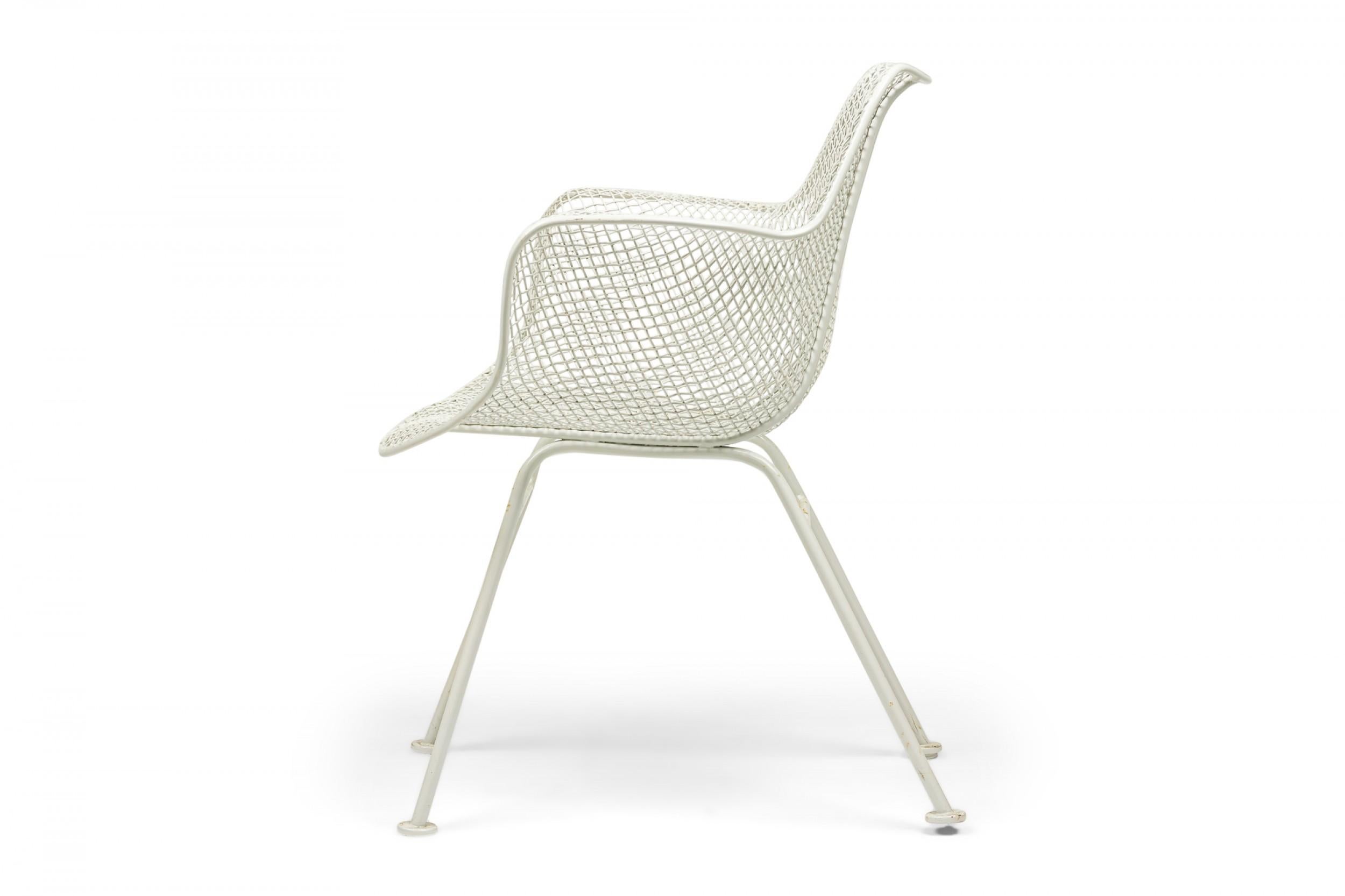 Ensemble de 6 chaises de salle à manger Sculptura en métal Russell Woodard, 2 avec bras, 4 côtés en vente 6