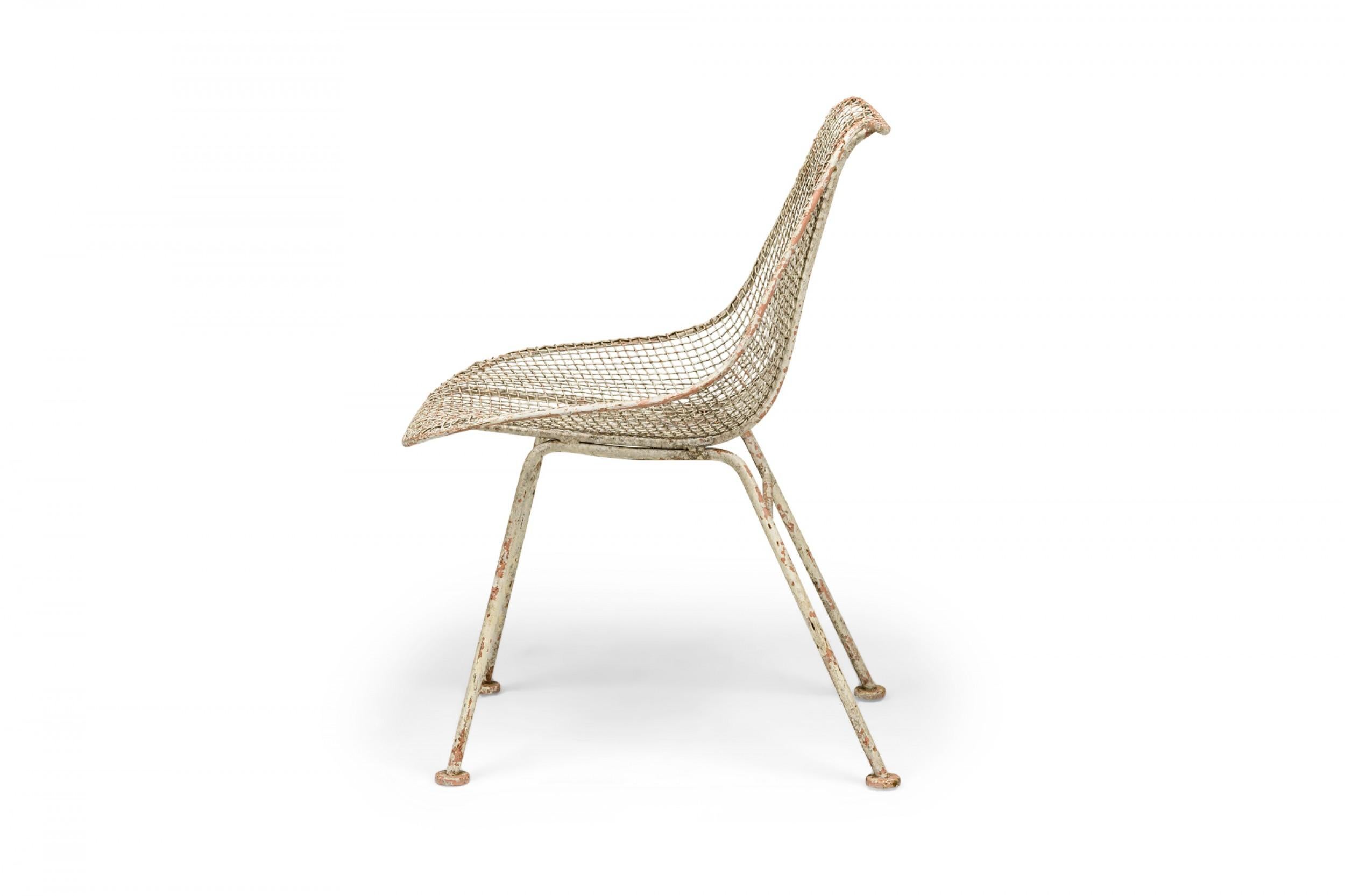 Américain Ensemble de 6 chaises de salle à manger Sculptura en métal Russell Woodard, 2 avec bras, 4 côtés en vente