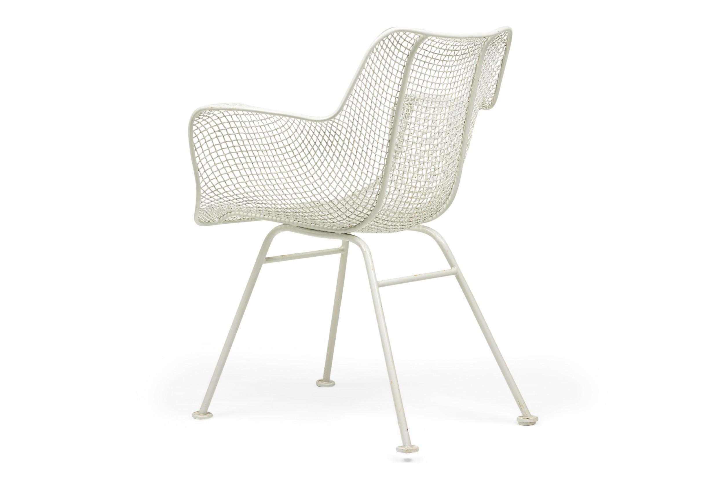 Fer Ensemble de 6 chaises de salle à manger Sculptura en métal Russell Woodard, 2 avec bras, 4 côtés en vente