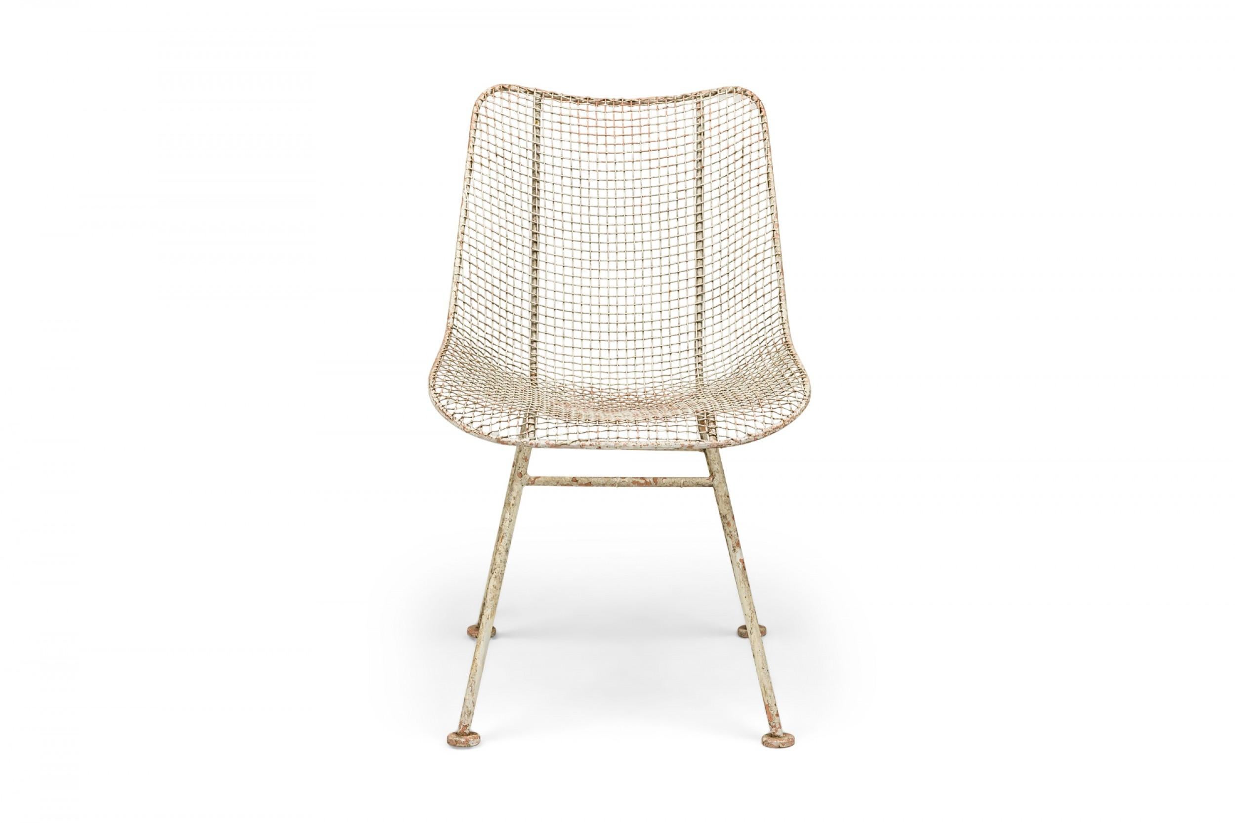 Ensemble de 6 chaises de salle à manger Sculptura en métal Russell Woodard, 2 avec bras, 4 côtés en vente 1