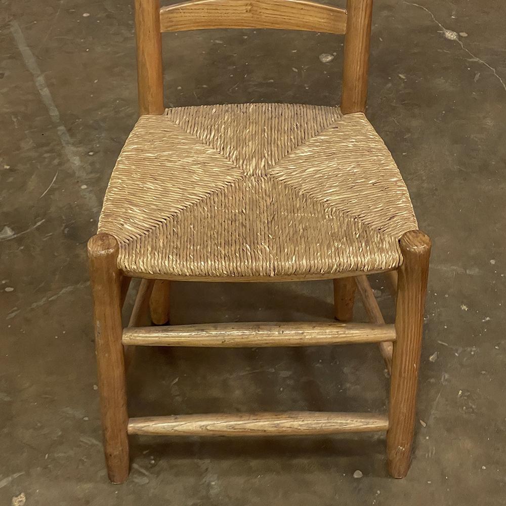 Set of 6 Rustic Country French Rush Seat Dining Chairs 13
