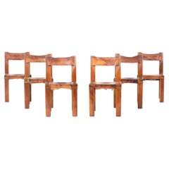 Set of 6 S11 Chairs by Pierre Chapo, 1960