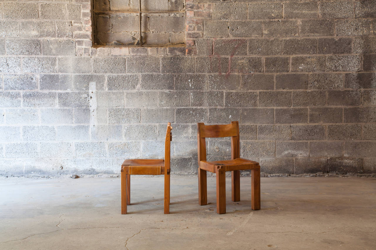 Set of 6 'S11' Chairs by Pierre Chapo 7