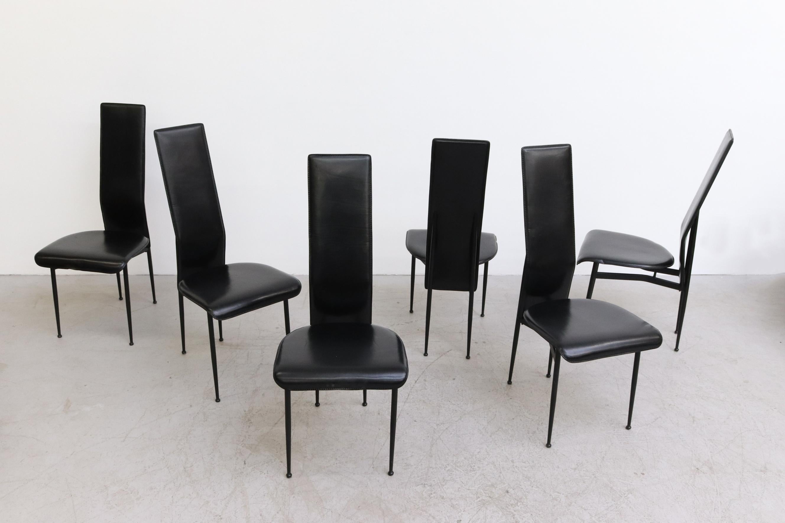 Mid-Century Modern Set of 6 'S44' Chairs by Giancarlo Vegni & Gianfranco Gualtierotti for Fasem, 19