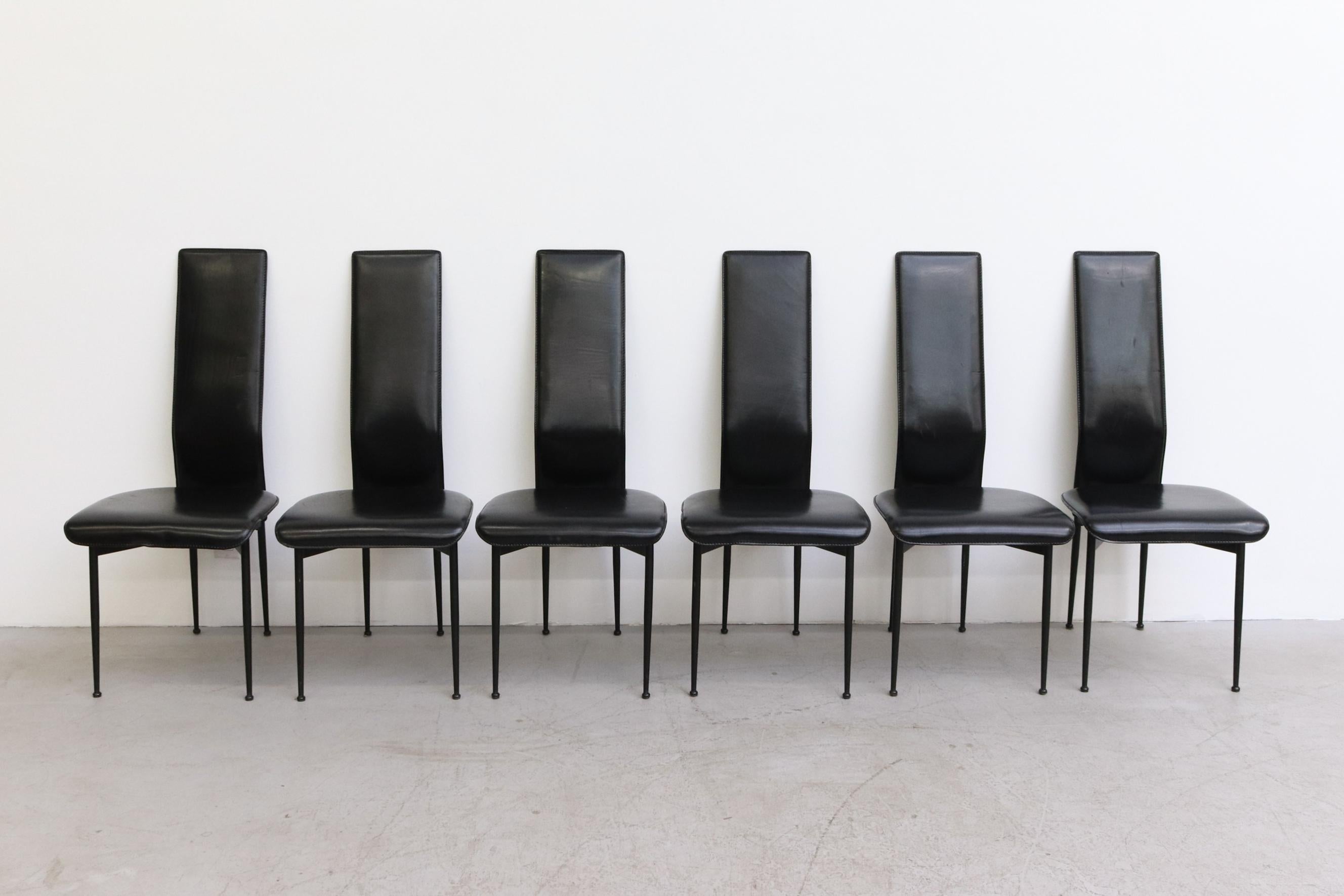 Italian Set of 6 'S44' Chairs by Giancarlo Vegni & Gianfranco Gualtierotti for Fasem, 19