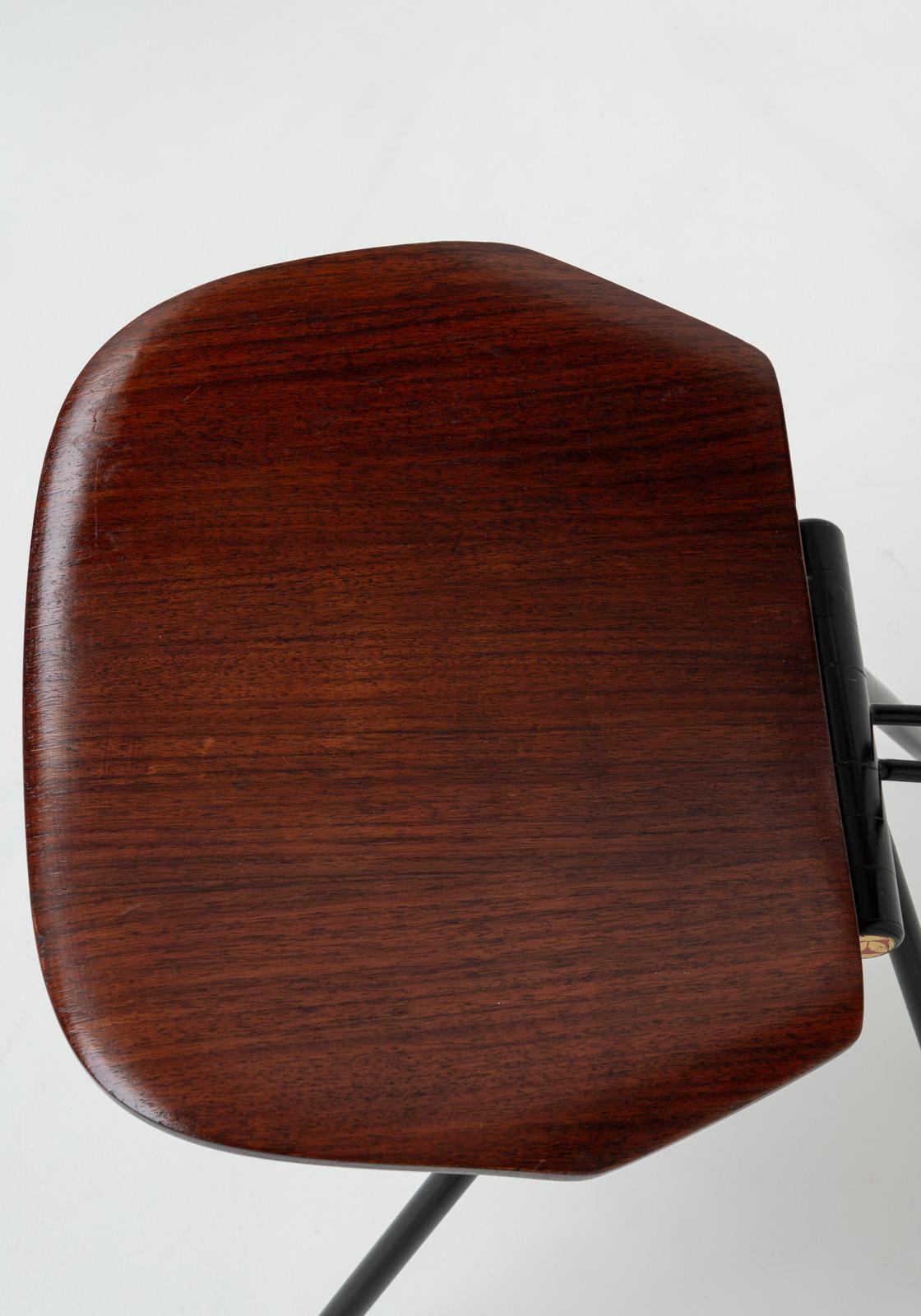 Metà XX secolo Set di 6 sedie S88 di Osvaldo Borsani per Tecno, 1956, Italia in vendita
