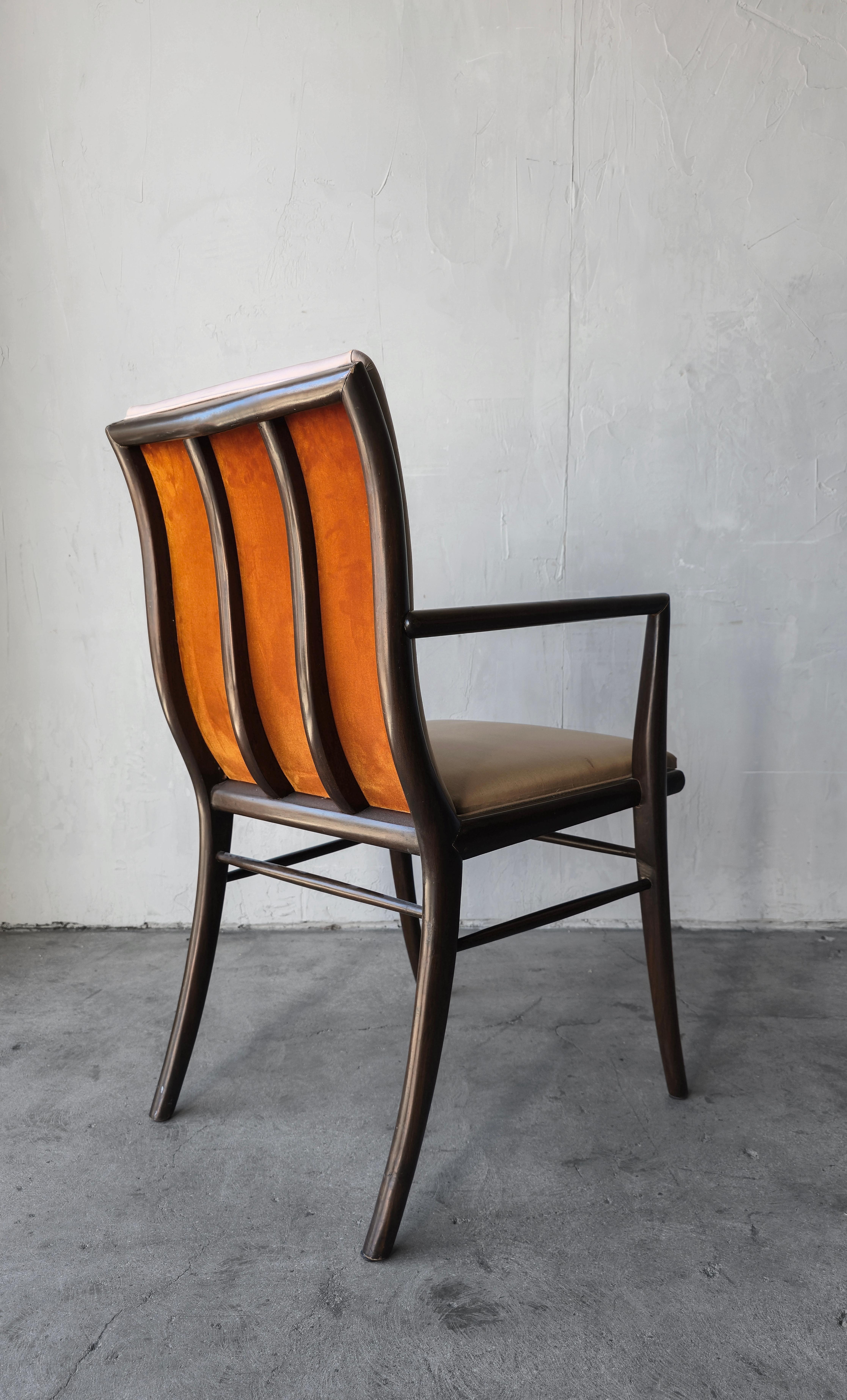 Set of 6 Sabre Leg Dining Chairs by Robsjohn-Gibbings en vente 5