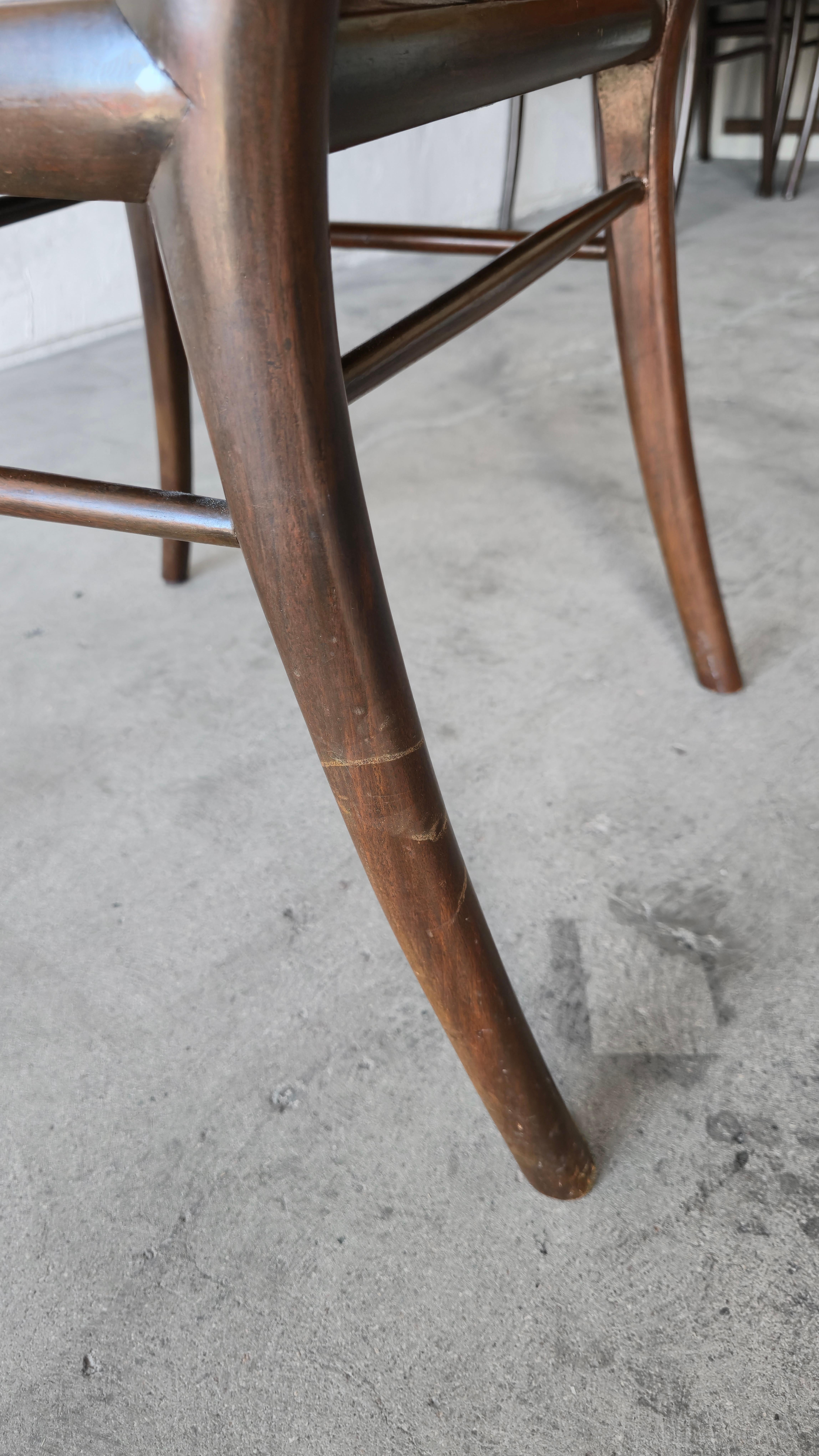 Set of 6 Sabre Leg Dining Chairs by Robsjohn-Gibbings en vente 6