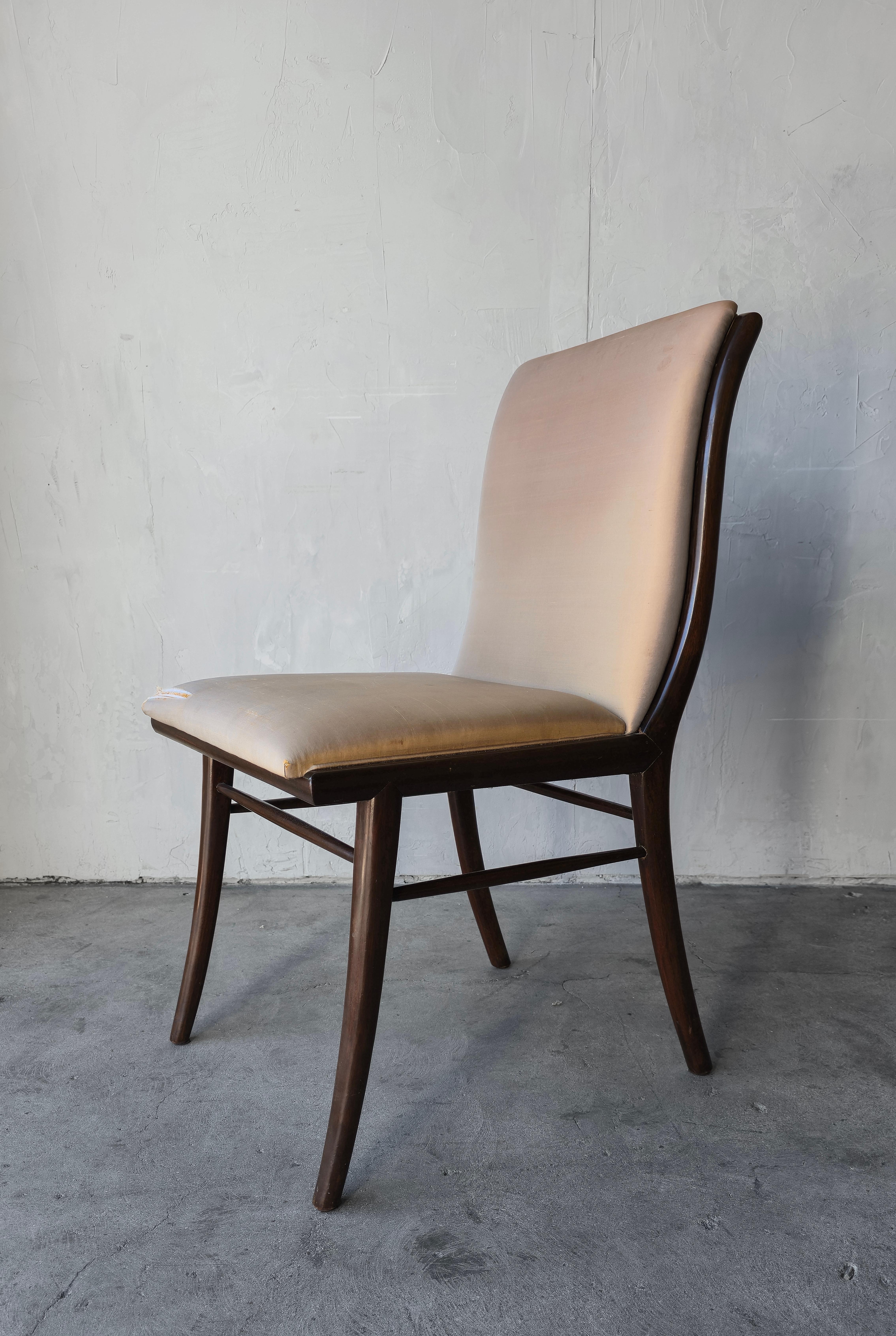 Set of 6 Sabre Leg Dining Chairs by Robsjohn-Gibbings en vente 2