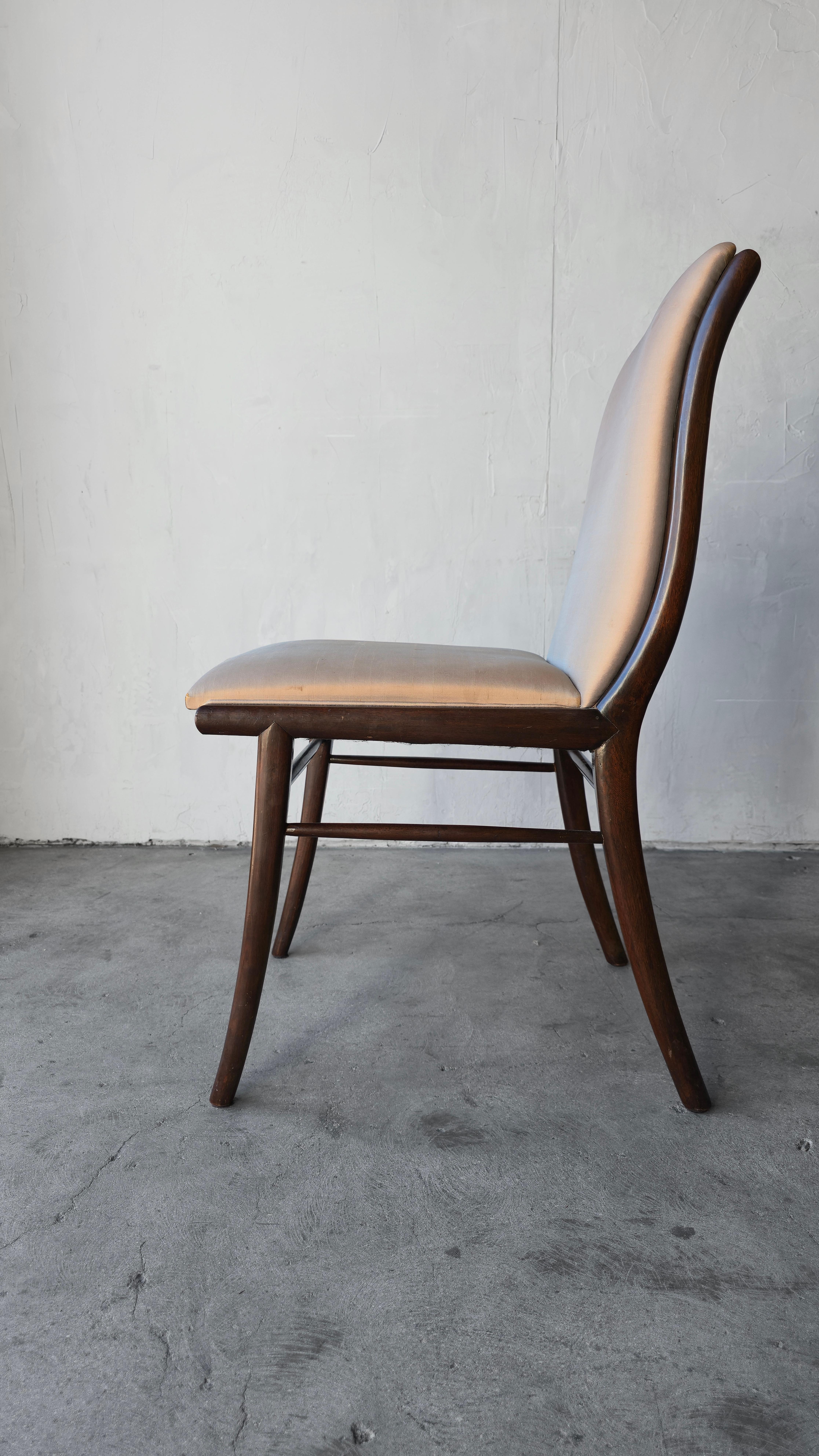 Set of 6 Sabre Leg Dining Chairs by Robsjohn-Gibbings en vente 3