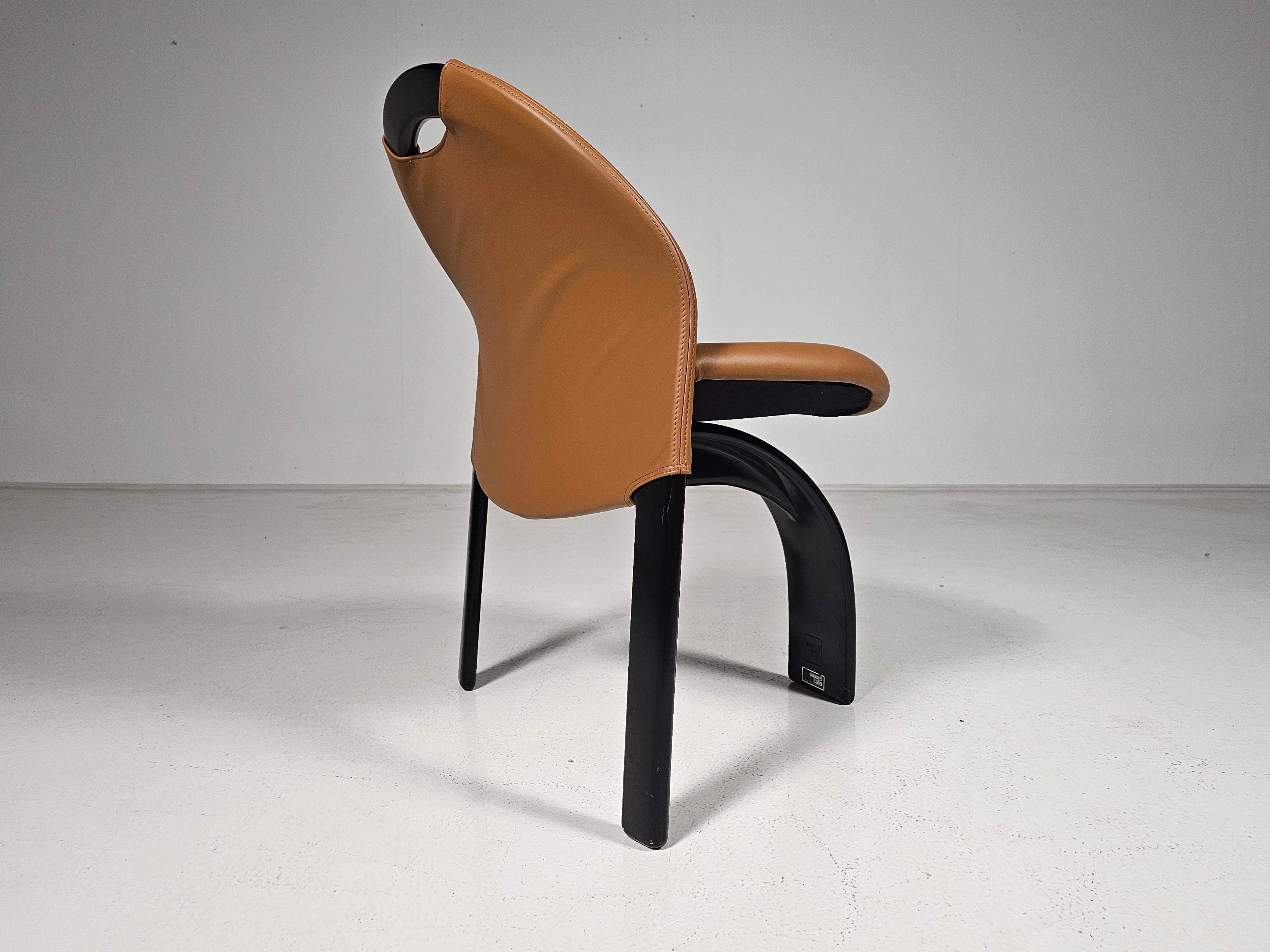 Set of 6 'Sail' dining chairs by Giovanni Offredi for Saporiti, 1973 in vendita 1