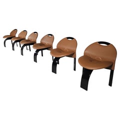 Set of 6 'Sail' dining chairs by Giovanni Offredi for Saporiti, 1973