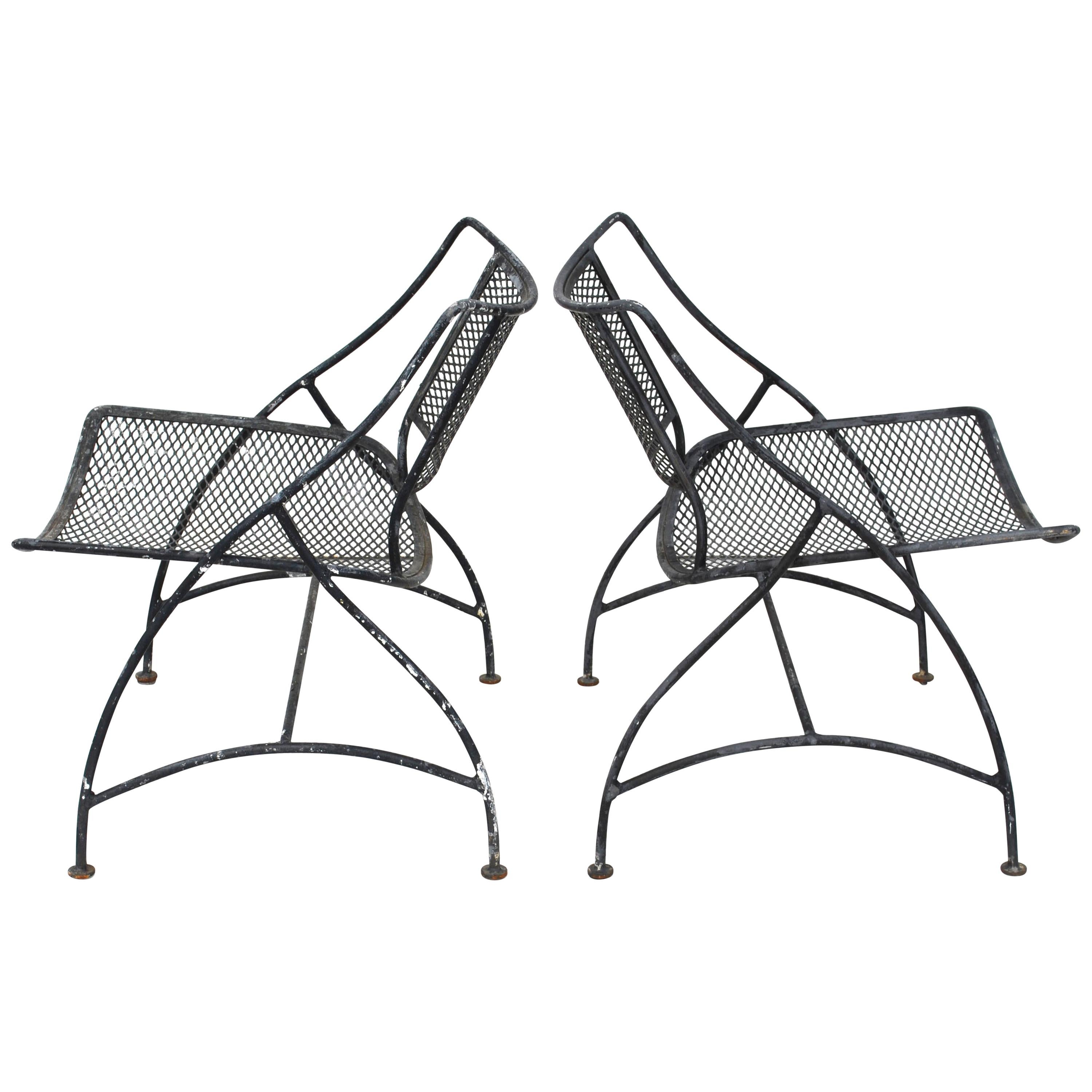 Set of 6 Salterini Style Patio Dining Chairs at 1stDibs