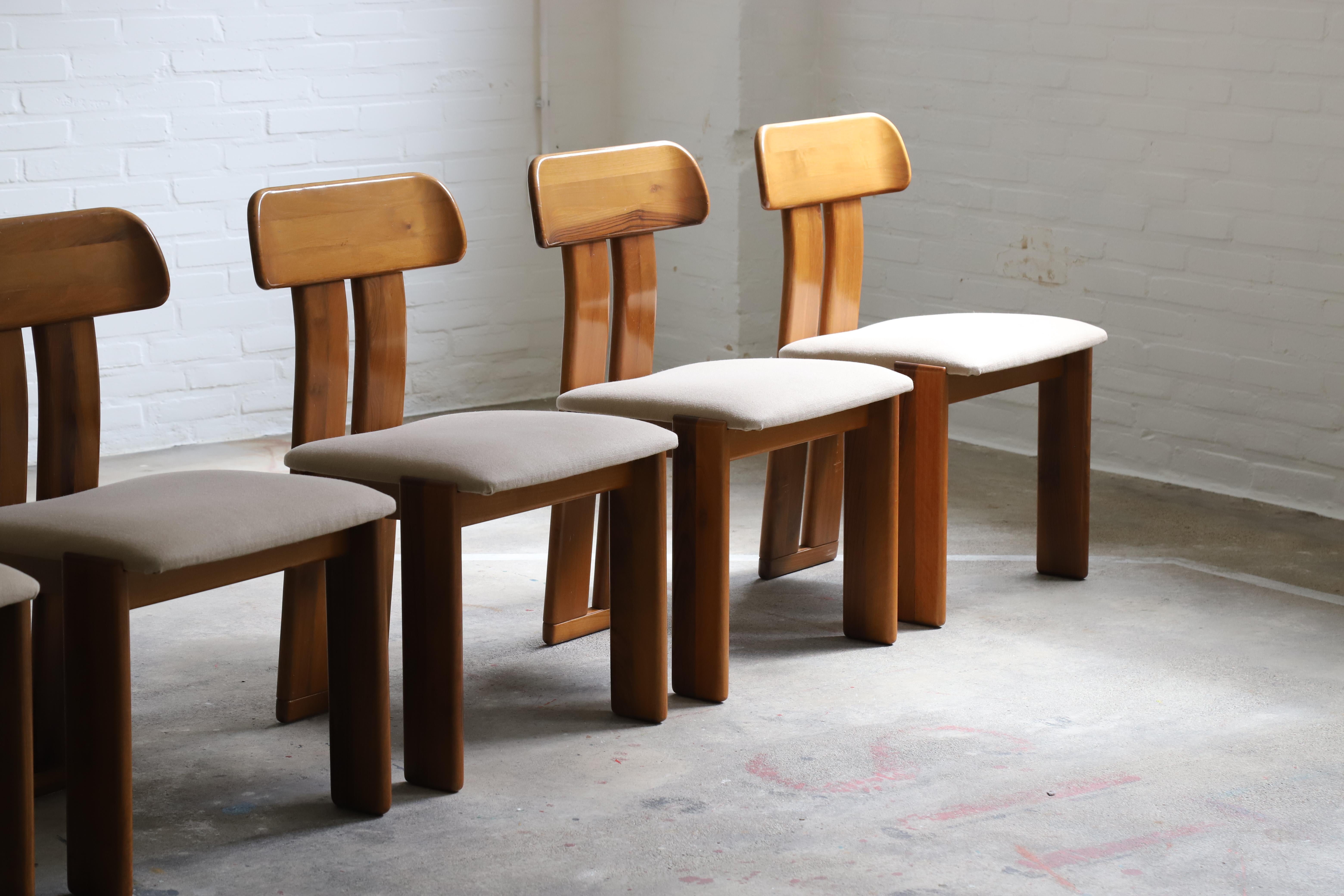 Ensemble de 6 chaises 'Sapporo' par Mario Marenco pour Mobil Girgi, Italie 1970's Bon état - En vente à Sittard, LI